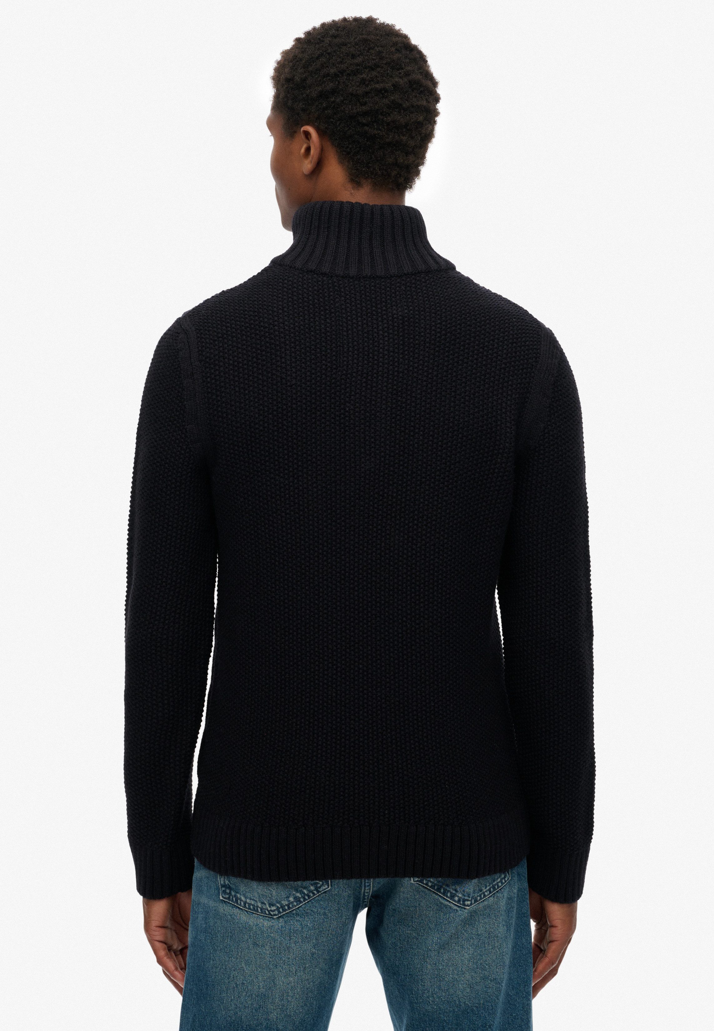 Superdry Strickpullover JACOB CABLE KNIT HALF günstig online kaufen
