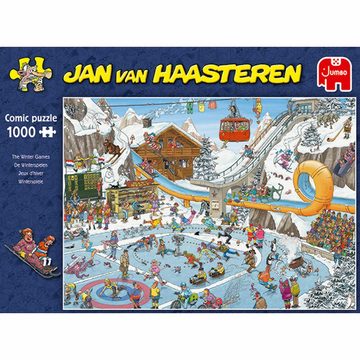 Jumbo Spiele Puzzle Jan van Haasteren - Winterspiele 1000 Teile, 1000 Puzzleteile