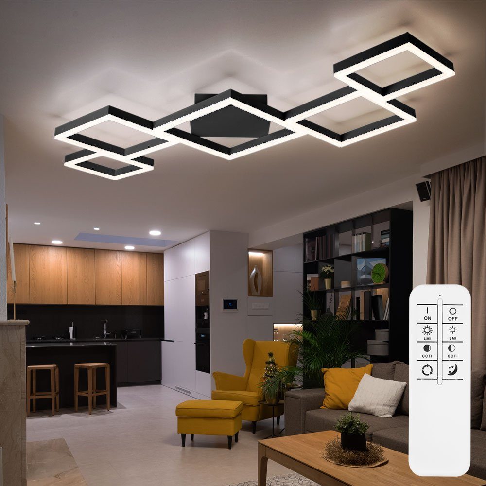 etc-shop LED Deckenleuchte, Цибулини inklusive, Kaltweiß, Warmweiß, Neutralweiß, Tageslichtweiß, Deckenleuchte LED Deckenlampe Esstisch CCT Dimmbar über