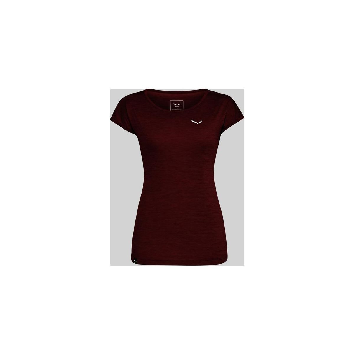 Salewa Kurzarmshirt Puez Melange Dry'ton W Short Sleeve Tee Leichtes, schnelltrocknendes Funktionsshirt für Damen, ideal für