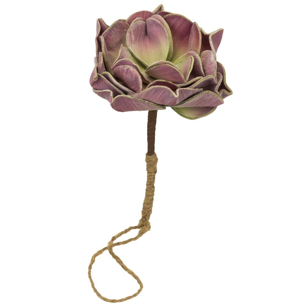 Kunstblume Kunstblumen Blüte Aufhänger, mit Höhe 15 HOME Ø rosa 0 HOBBY, Pflanzen matches21 & Deko cm