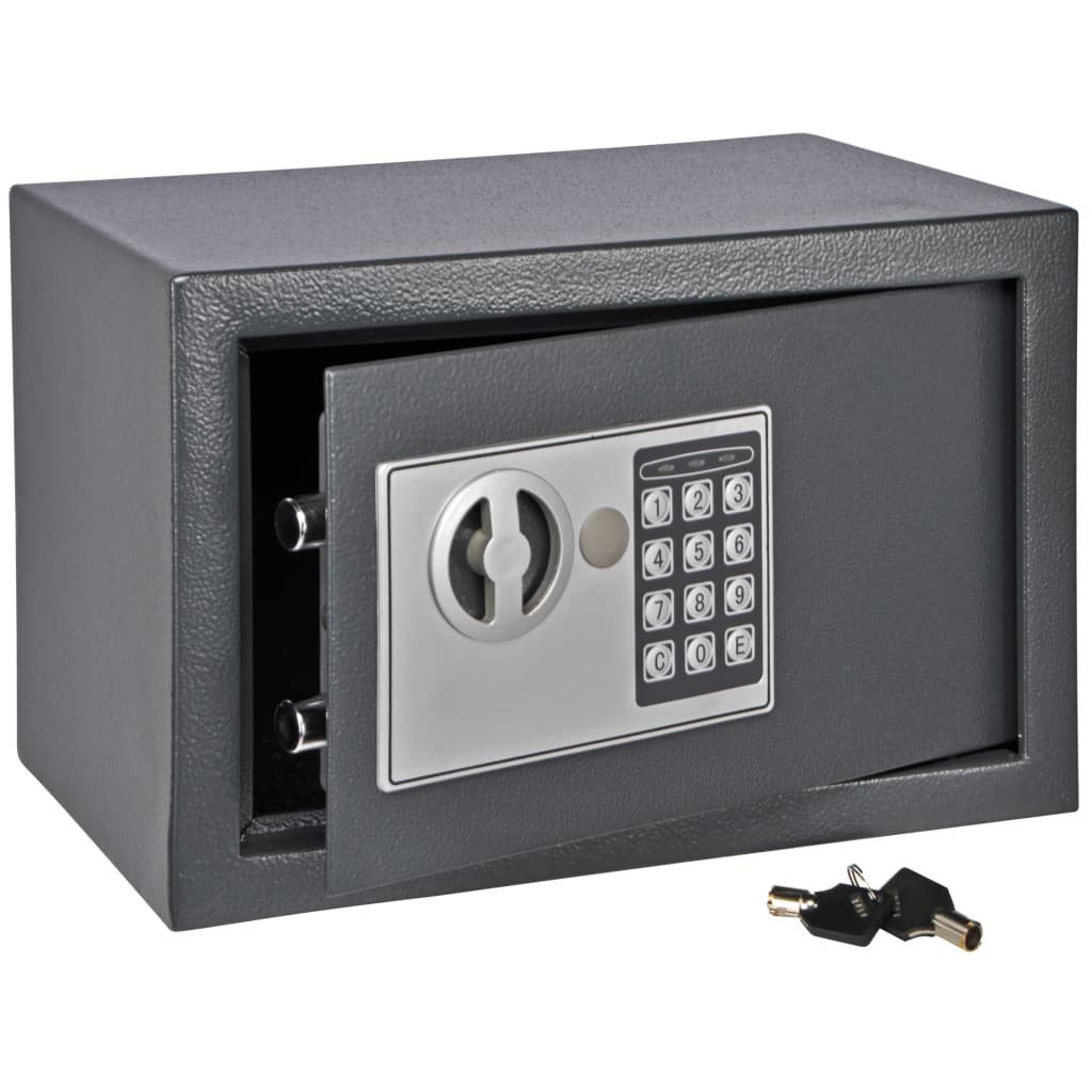 Tresor Tresor mit Elektroschloss Dunkelgrau 31×20×20 cm