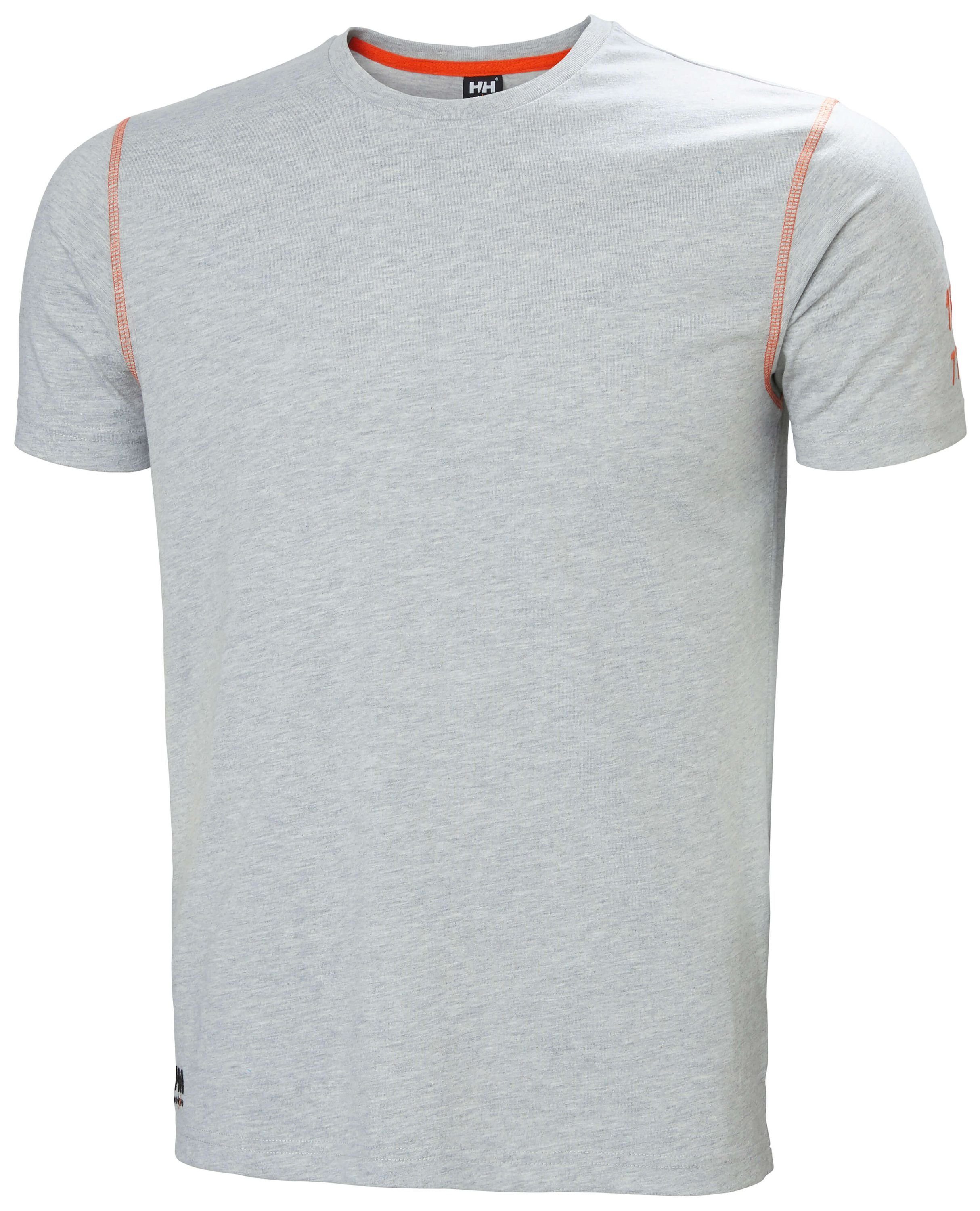 【Kostenloser Versand】 Helly Hansen melange Oxford T-Shirt grey (1-tlg) T-Shirt