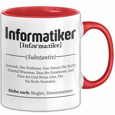 Trendation Tasse Informatiker Geschenk Tasse Kaffee-Becher Geschenkidee für Informatike