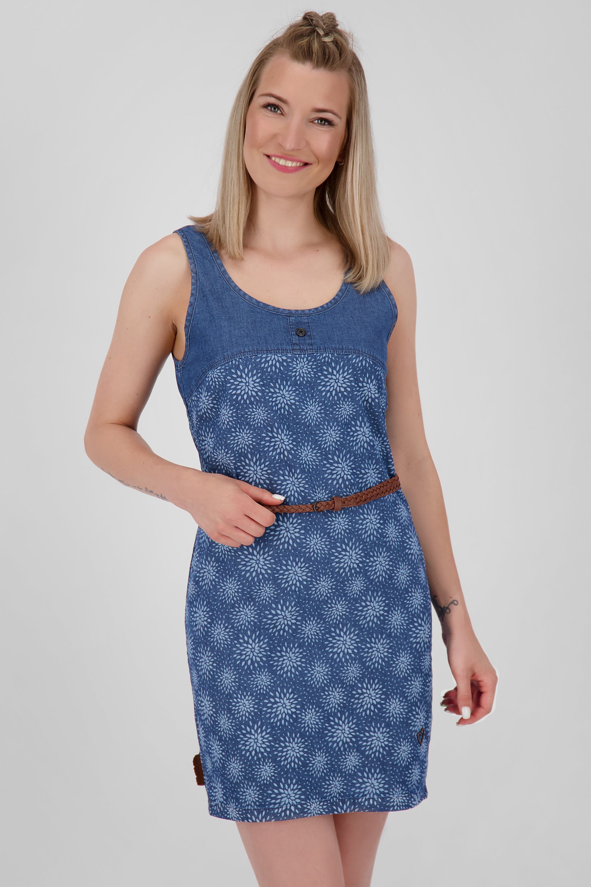 Damen Sommerkleid, & Blusenkleid B dark Kleid denim DoiaAK Dress Alife Kickin