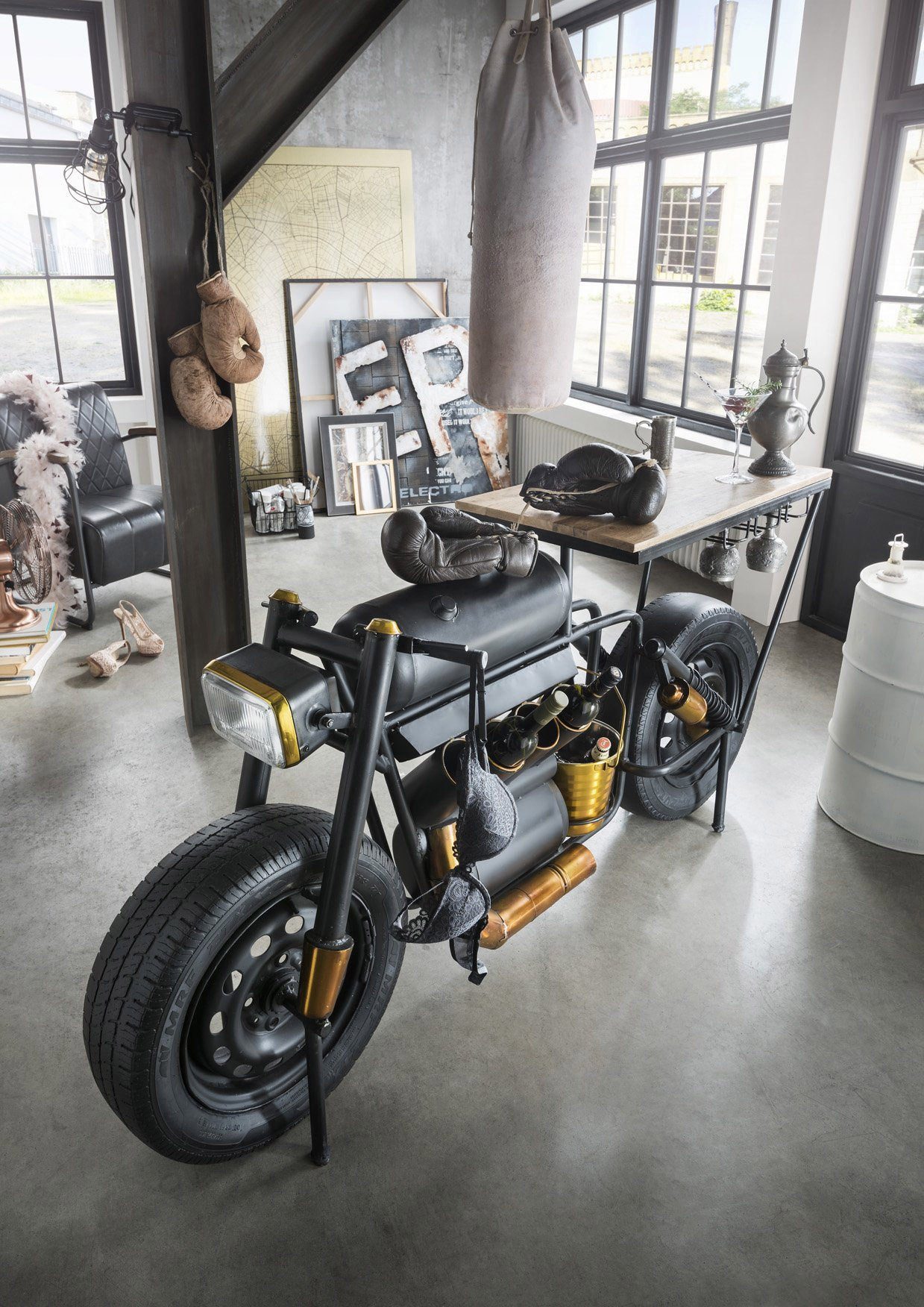 More2Home Barschrank Unikat-Motobike-Bar "VECTOR" günstig online kaufen
