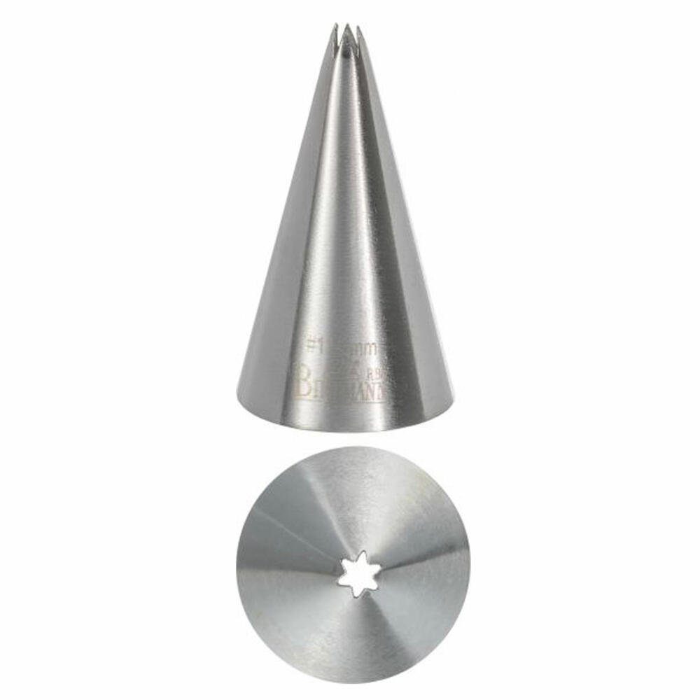 Birkmann Spritztüllen Sterntülle #11, Ø 0.3 cm, Edelstahl