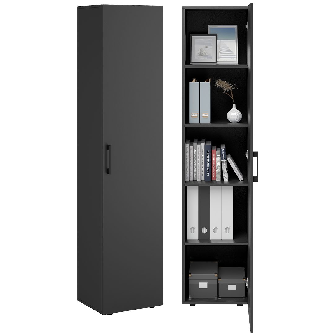Bellamio Mehrzweckschrank Apol (Anthrazitschwarz) schmaler Aktenschrank mit günstig online kaufen