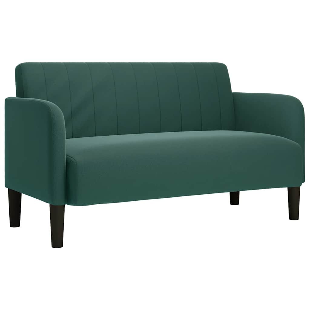 vidaXL Sofa Zweisitzer-Sofa Dunkelgrün 109 cm Samt günstig online kaufen
