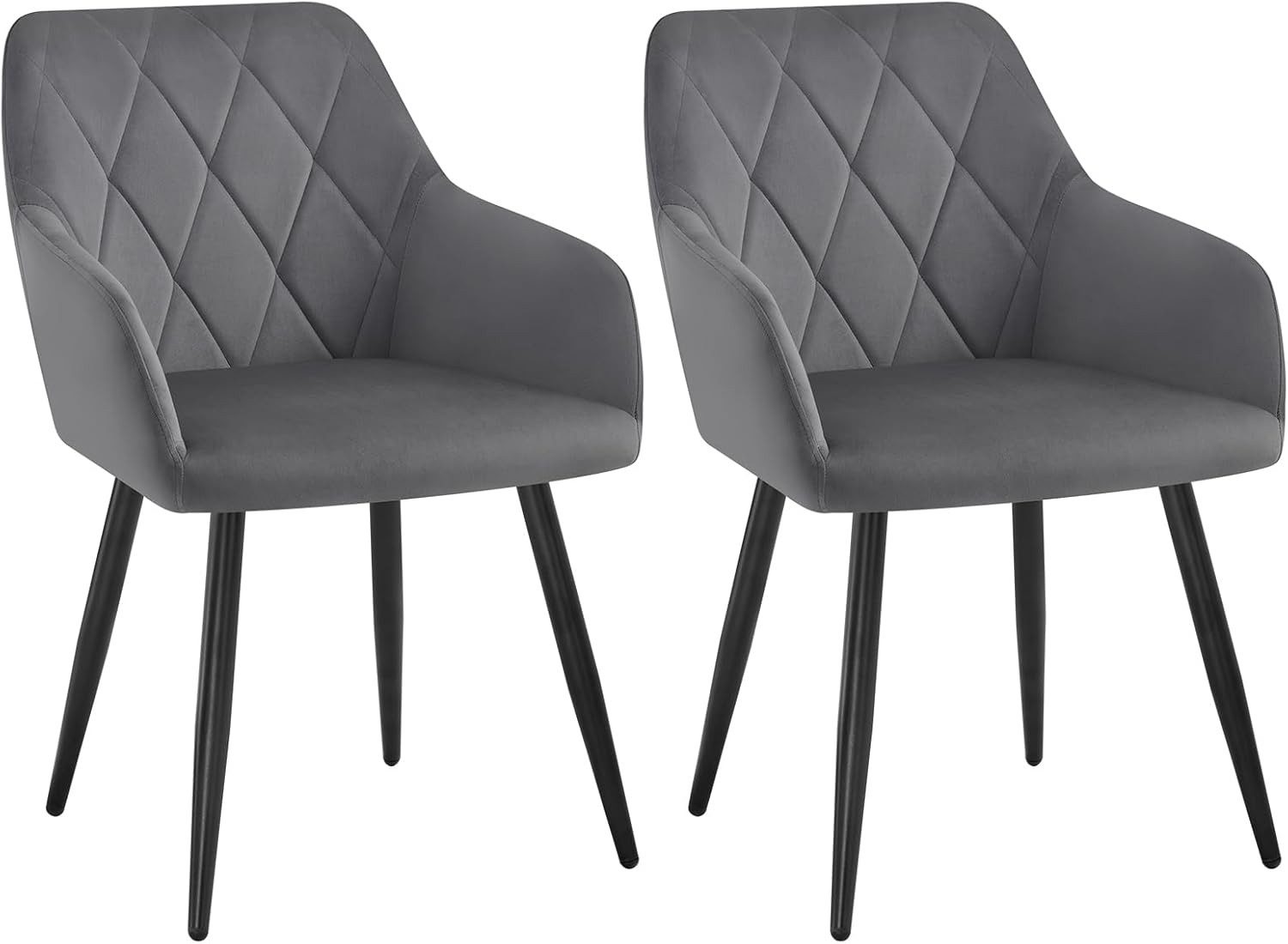 Woltu Esszimmerstuhl (2 St), Sessel mit Armlehne Rückenlehne mit Metallbein günstig online kaufen