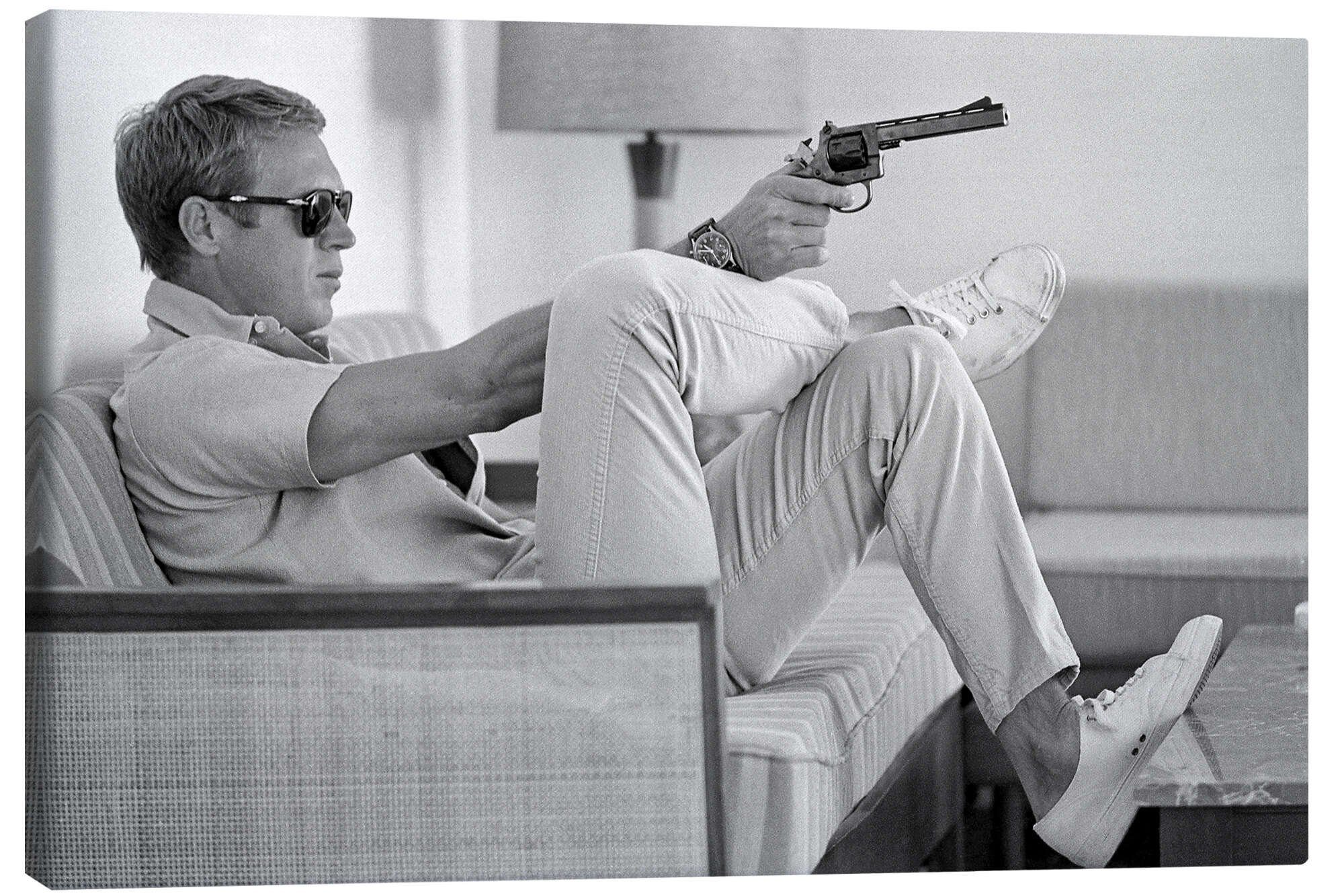 Posterlounge Leinwandbild Celebrity Collection, Steve McQueen günstig online kaufen