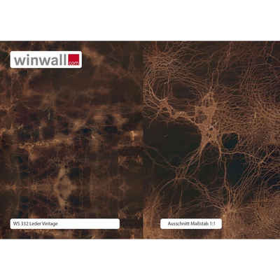 winwall Duschrückwand Duschrückwände ALU-Verbundplatte Dekor: Leder, (1-tlg), Wandverkleidung aus Alu