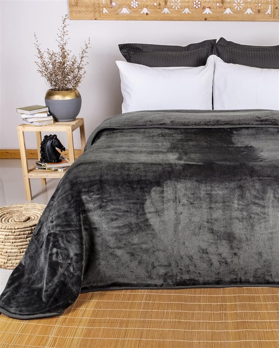 Wohndecke Cashmere-Feeling Kuscheldecke super weich & flauschig – Fleecedecke, Gräfenstayn, dicke & warme Sofadecke, Wohndecke & Tagesdecke - Überwurf Sofa, Cou – Bild 3 von 5