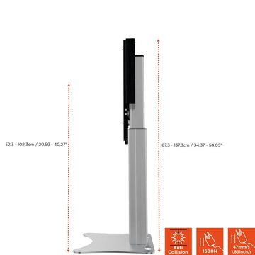 Celexon Expert Display-Ständer Adjust-4275PS - 50cm Hub TV-Wandhalterung, (bis 75 Zoll, elektrisch höhenverstellbar, max VESA 800 x 600, schwarz/silber)