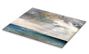 Posterlounge Acrylglasbild John Constable, Studie von Meer und Himmel, Badezimmer Maritim Malerei