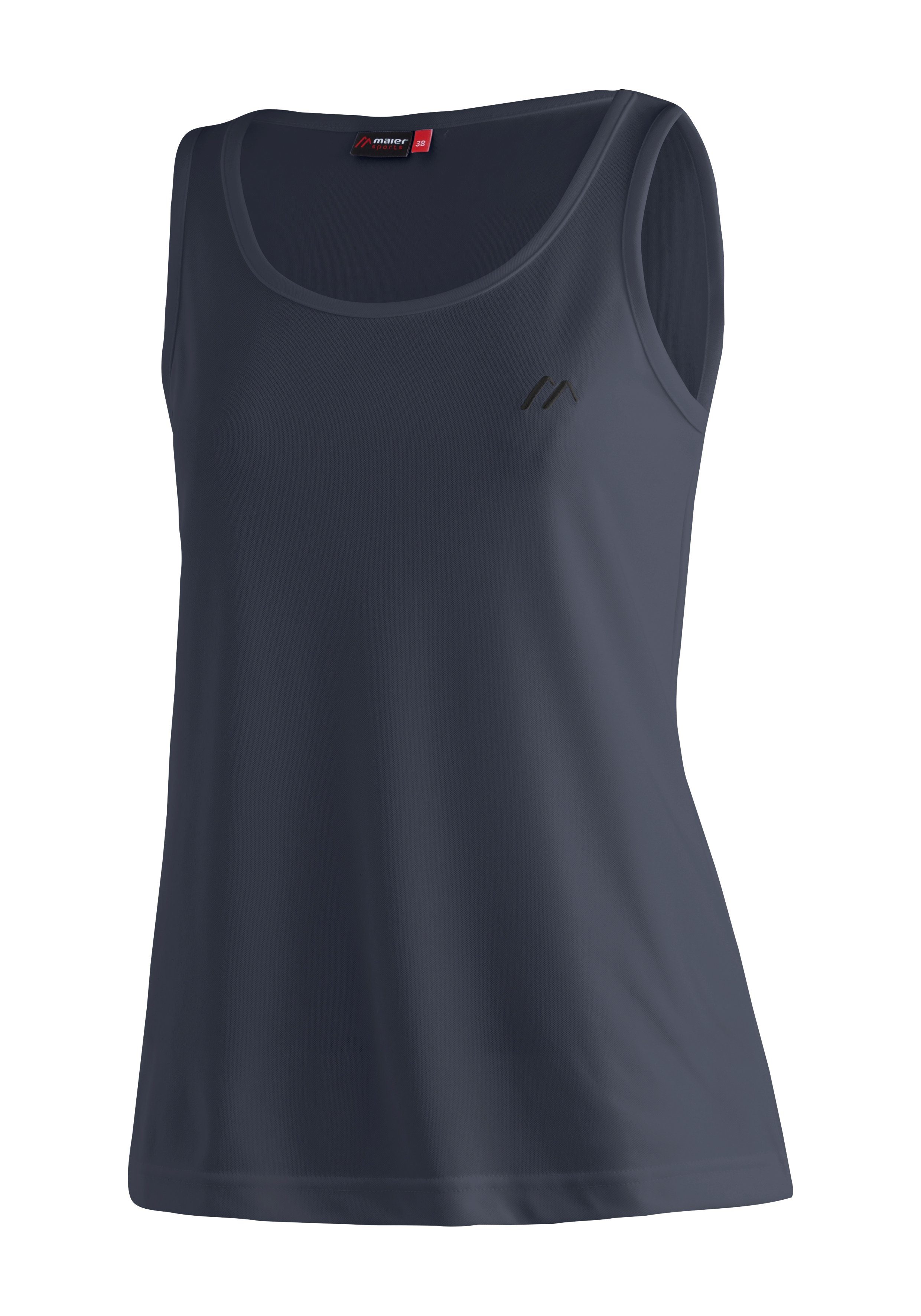 Maier Sports Funktionsshirt Petra Damen Tank-Top für Sport und Outdoor-Aktivitäten, ärmelloses Shirt dunkelblau