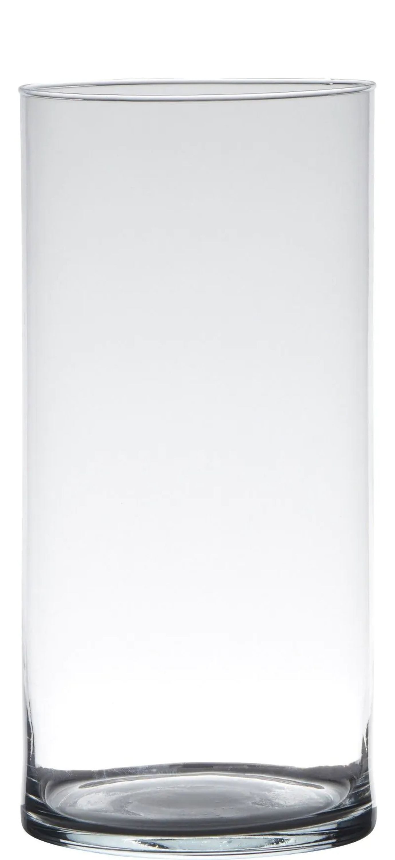 Hakbijl Glass Tischvase Transparente Zylinder Vase 12x12x30cm Glas Spülmasc günstig online kaufen