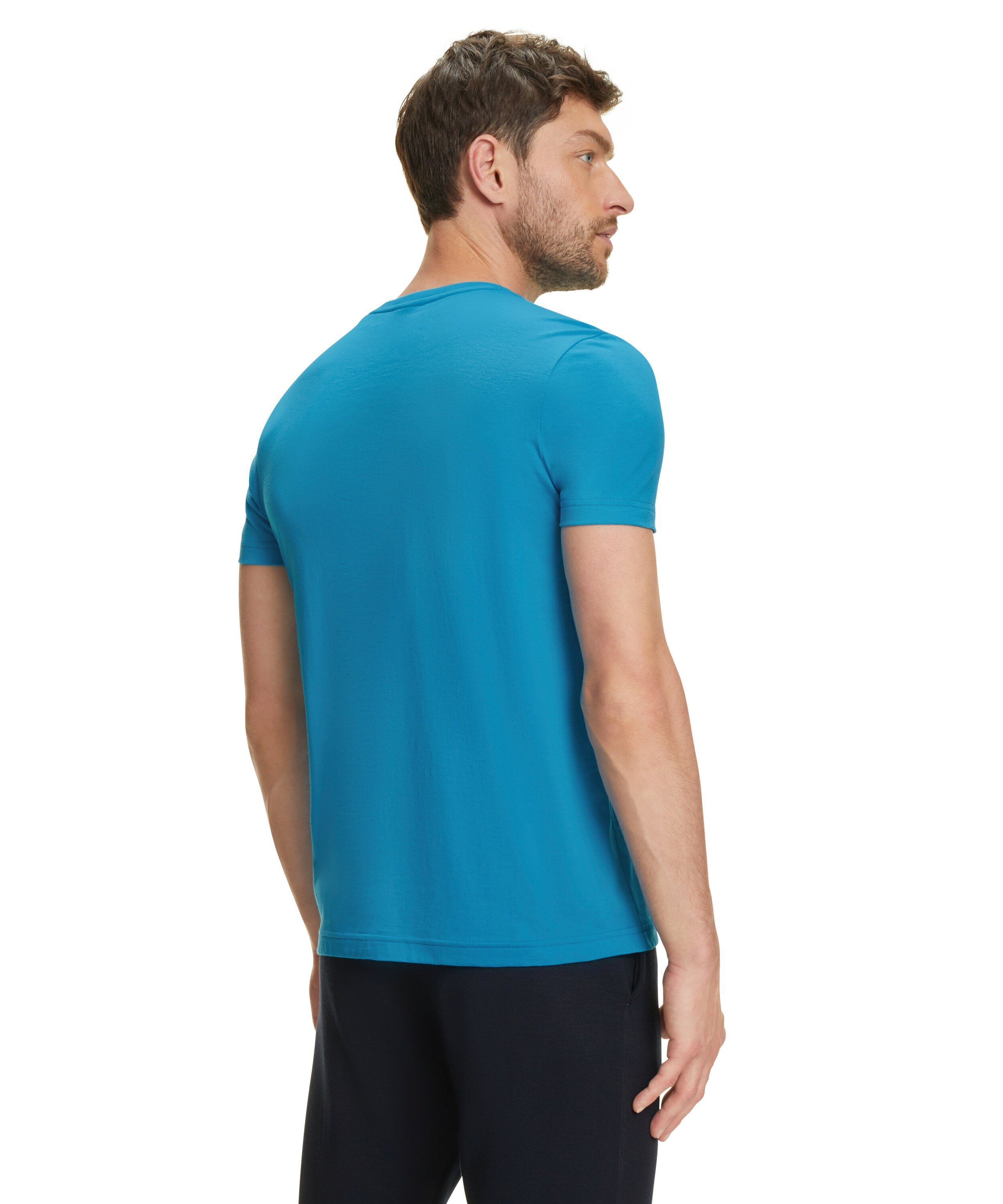 FALKE (1-tlg) Pima-Baumwolle ocean aus (6836) hochwertiger T-Shirt