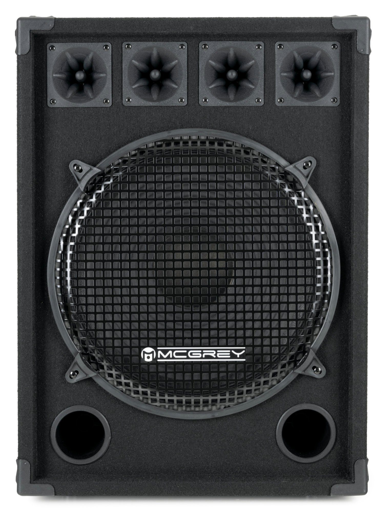 2-Wege Subwoofer Komplettset Endstufe zoll) Partyboxen inkl. Karaoke - (Bluetooth, Party-Lautsprecher DJ (15 Anlage Mikrofone) PA & W, 800 McGrey
