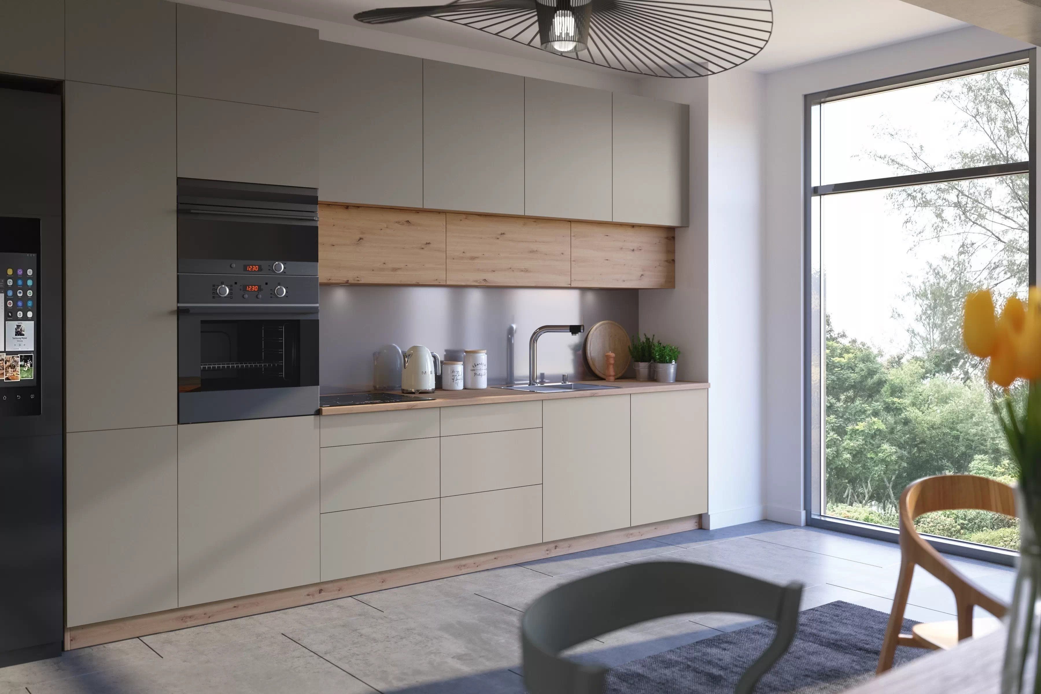 ROYAL24_MARKT Küchenzeile K18-G400 - Langen - Luxuriöses Design mit perfekt günstig online kaufen