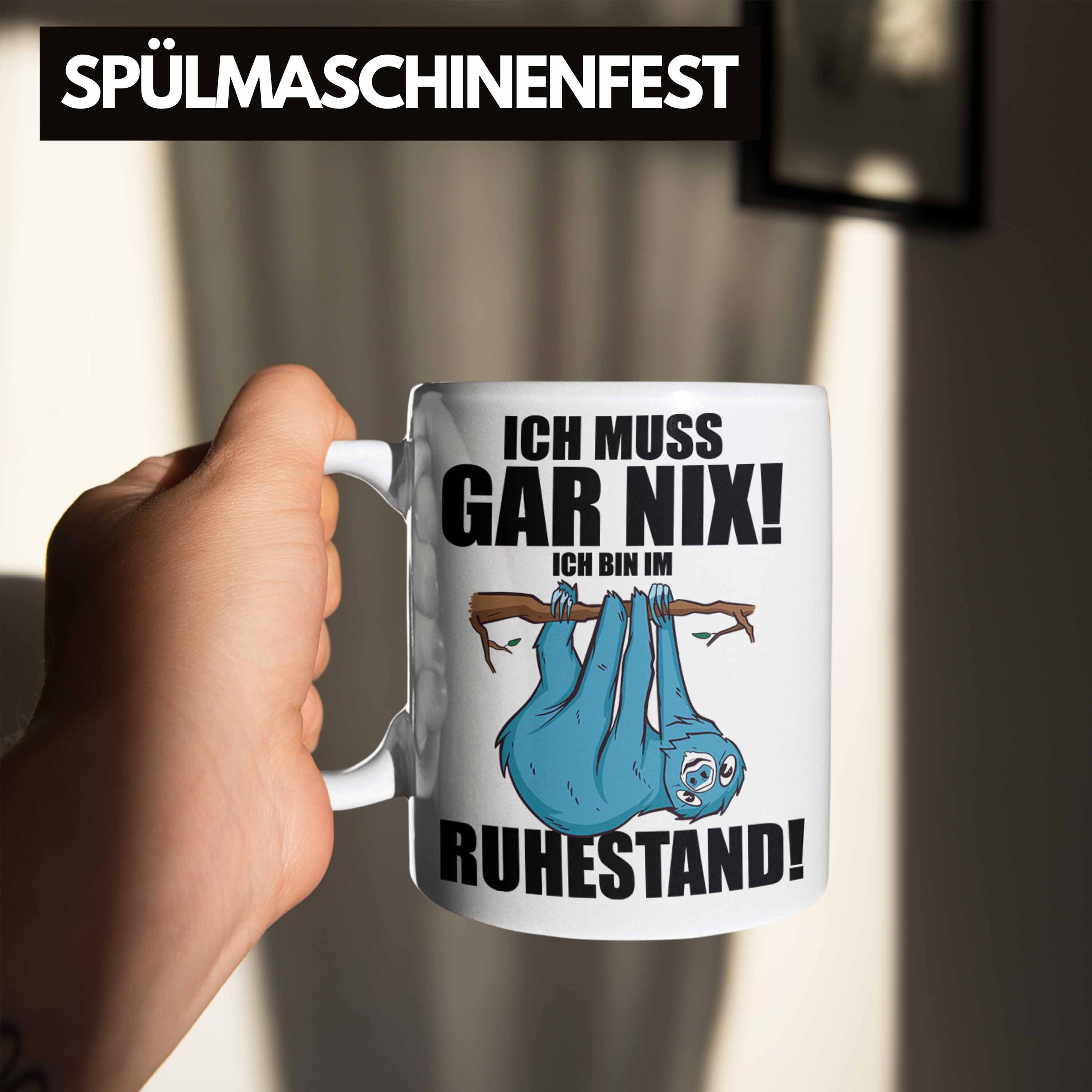 Ich Trendation Rentner - Kaffeetasse Muss Tasse Spruch Bin Rentnerin weiss Renteneintritt Tasse Nix Rente Gar Geschenk Trendation Ich Im Ruhestand