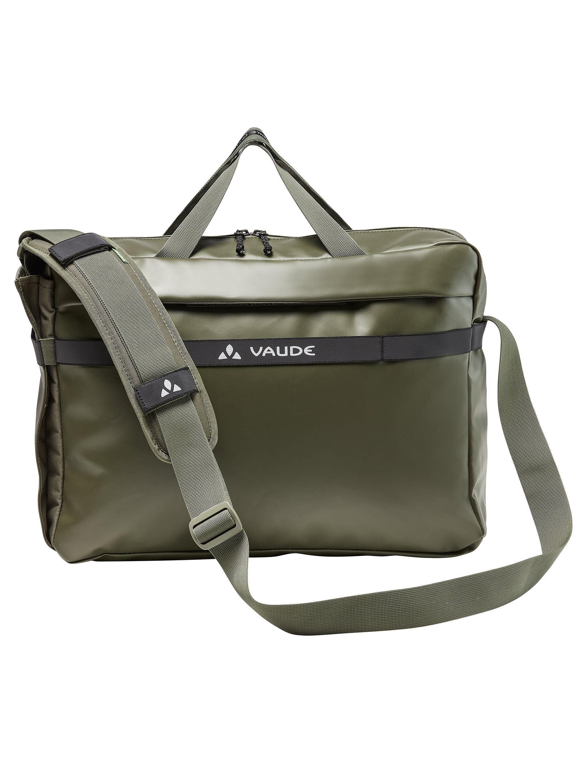 Gepäckträgertasche Commuter khaki Knopf 17 Grüner Mineo VAUDE (1-tlg), Briefcase