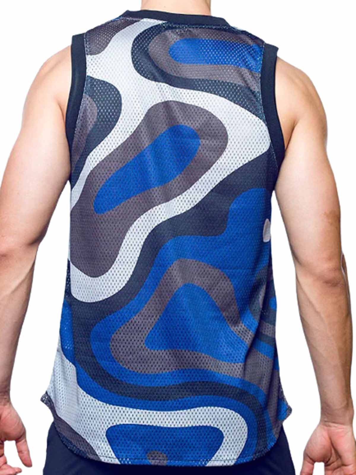 Supawear Tanktop Supawear Mesh Jersey Tank Top Blue Print Combo günstig online kaufen