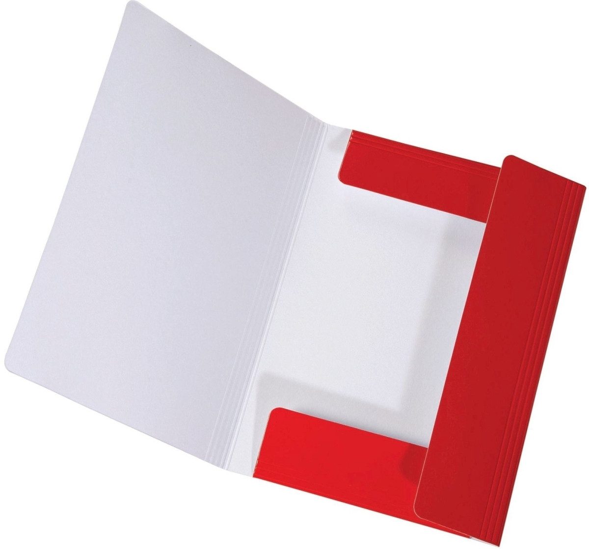 Fächermappe Sammelmappe Longlife A4 Karton glanzkaschiert 700 g/qm rot