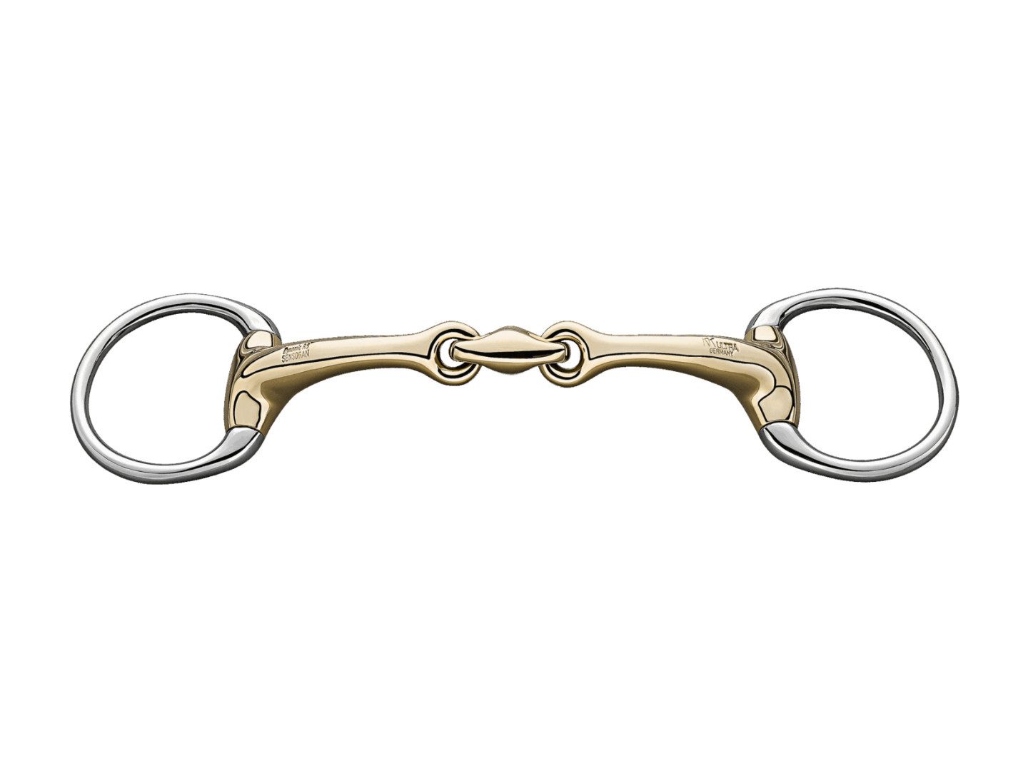 SPRENGER Trensengebiss Dynamic RS Olivenkopf Unterlegtrense 14 mm doppelt gebrochen - Sensoga