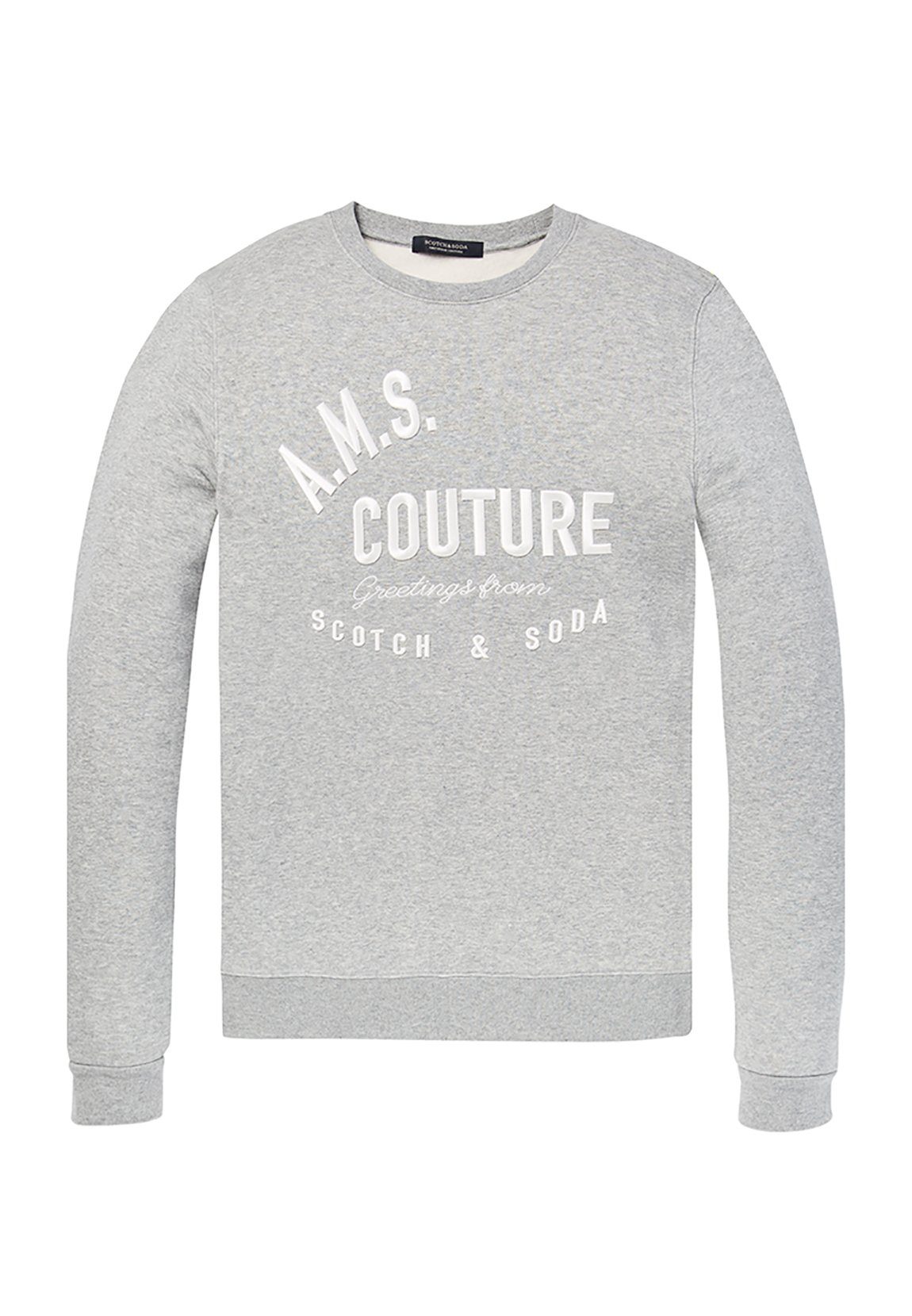 Scotch Soda Sweater Scotch Soda Sweater Men Classic Sweater With Logo Chest Artwork 145460 Grey 0606 Grau Online Kaufen Otto