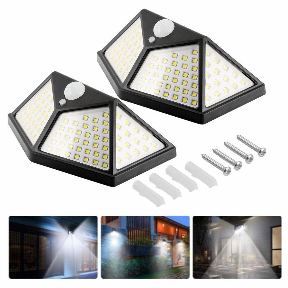WILGOON LED Solarleuchte Außen-Wandleuchte, mit Bewegungsmelder, günstig online kaufen