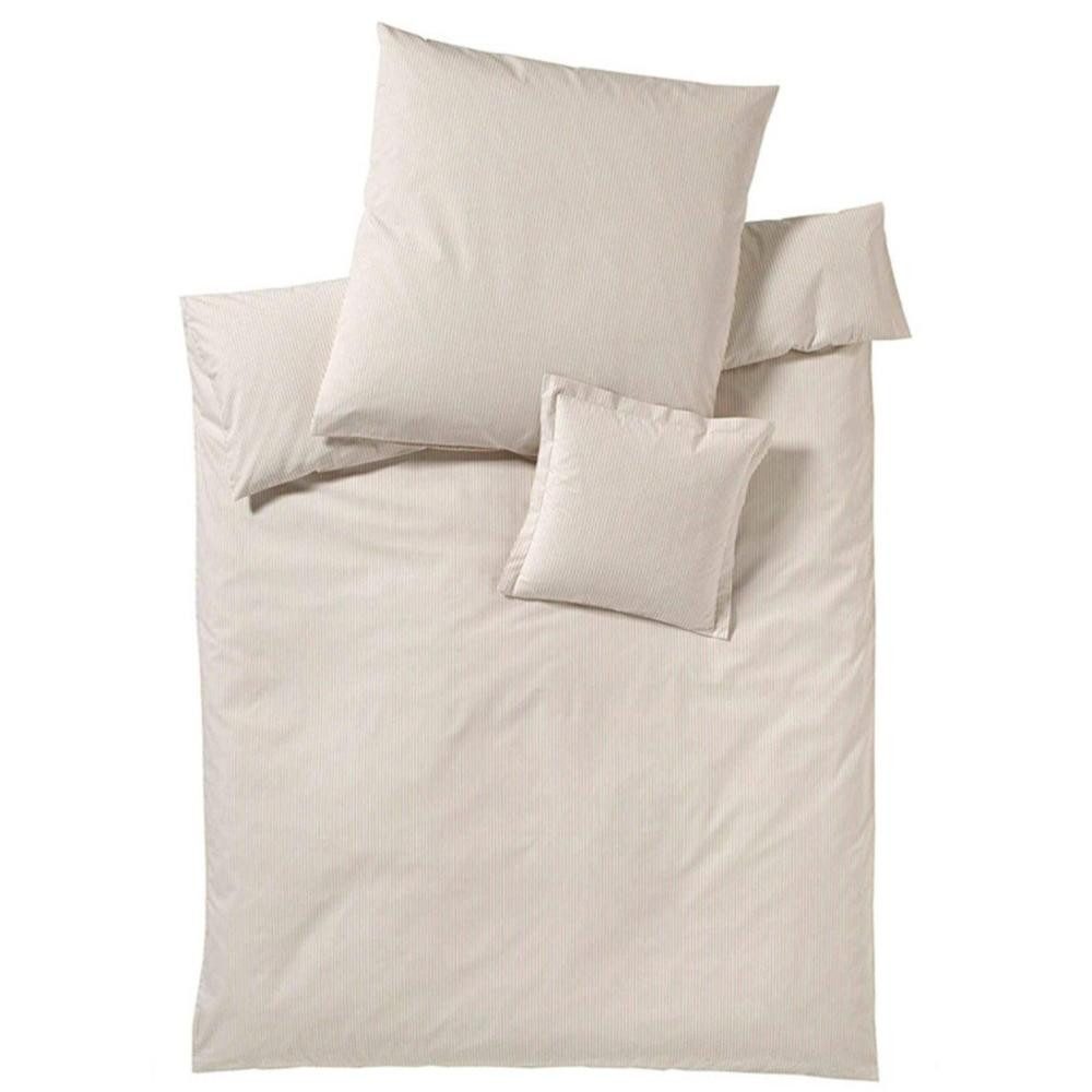 Elegante Kissenbezug Linea Classico Sand 80 x 80 cm, Comfort Satin von Elegante