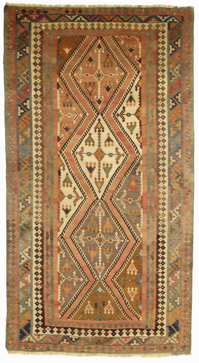 Orientteppich Orientteppich, Old Nain Handgewebter Style Kelim Trading, Fars 169x314 rechteckig, 4 mm Höhe: