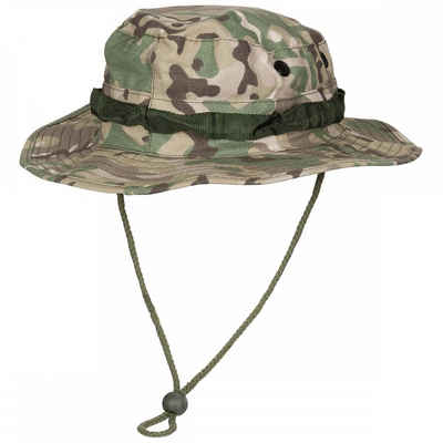 MFH Outdoorhut US GI Buschhut, mit Kinnband, GI Boonie, R/S, operation-camo - L (Packung) umlaufende Schlaufen