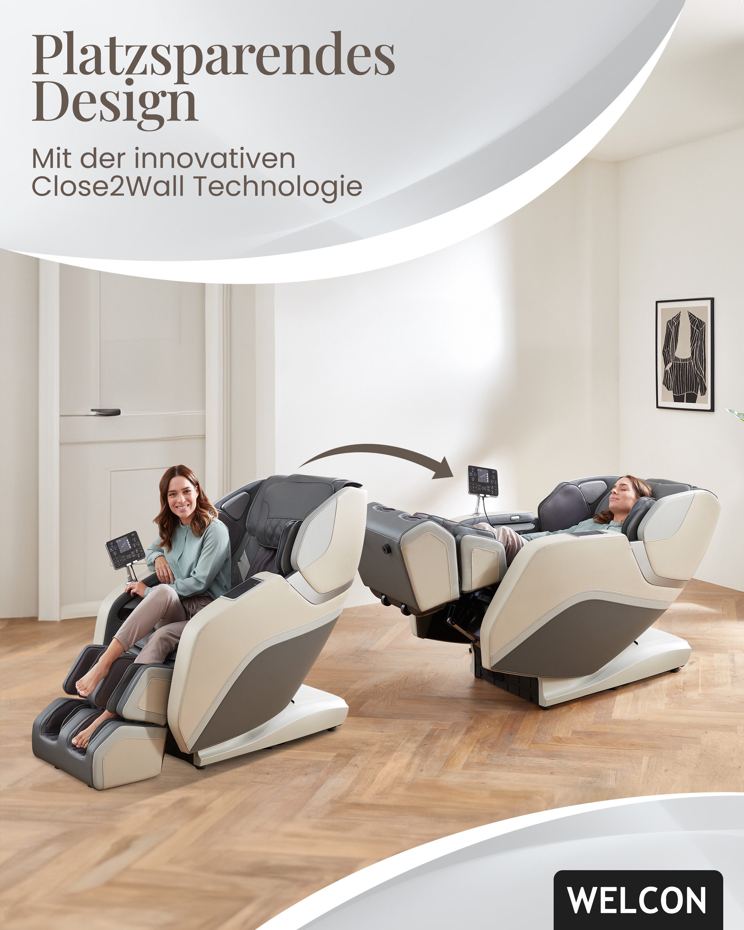 WELCON Massagesessel Massagesessel PRESTIGE III 4D mit Scan Funktion und He günstig online kaufen