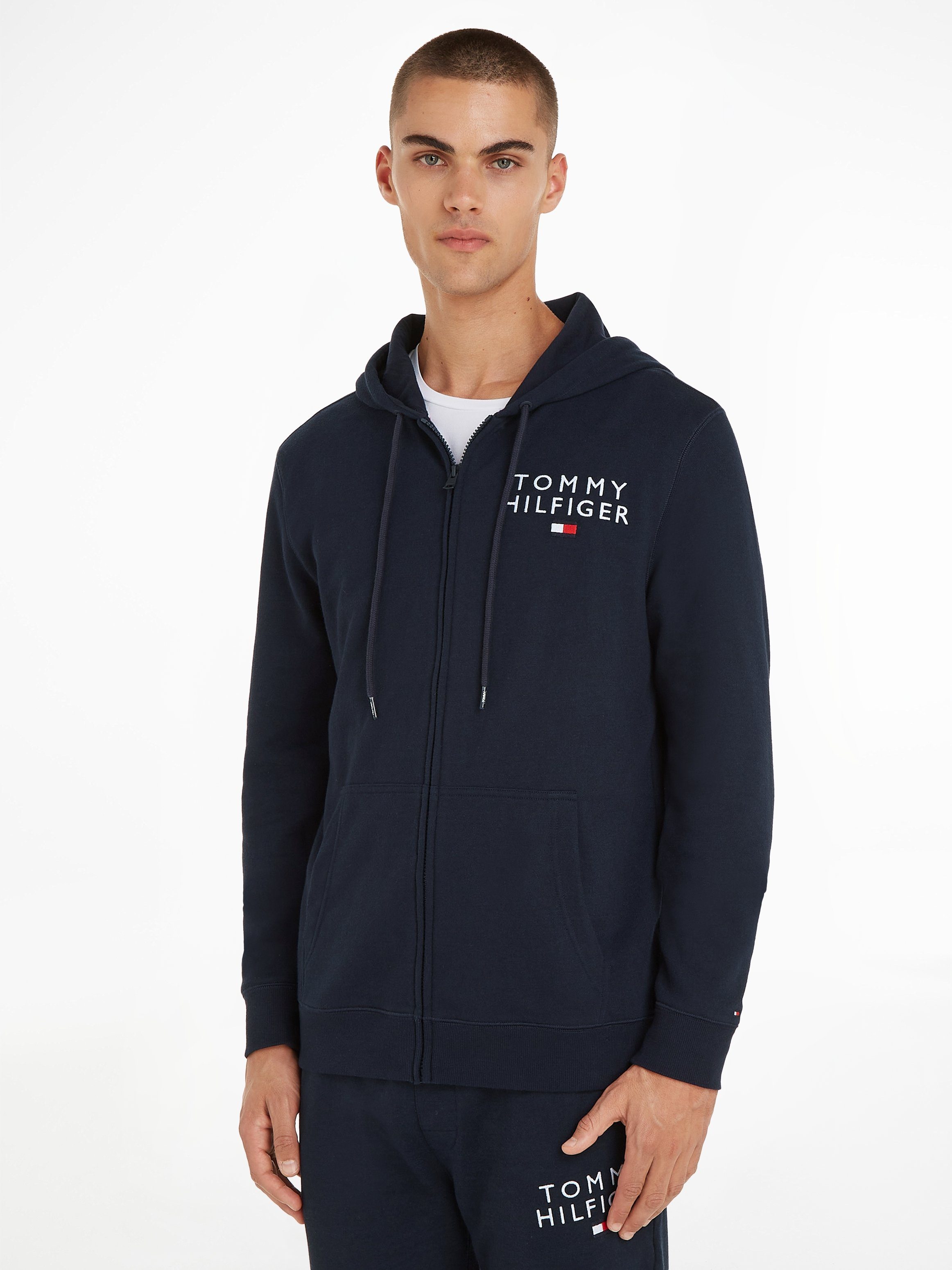 Hilfiger dunkelblau Underwear mit HOODIE HWK Logoaufdruck Hilfiger Tommy Tommy FZ Hoodie