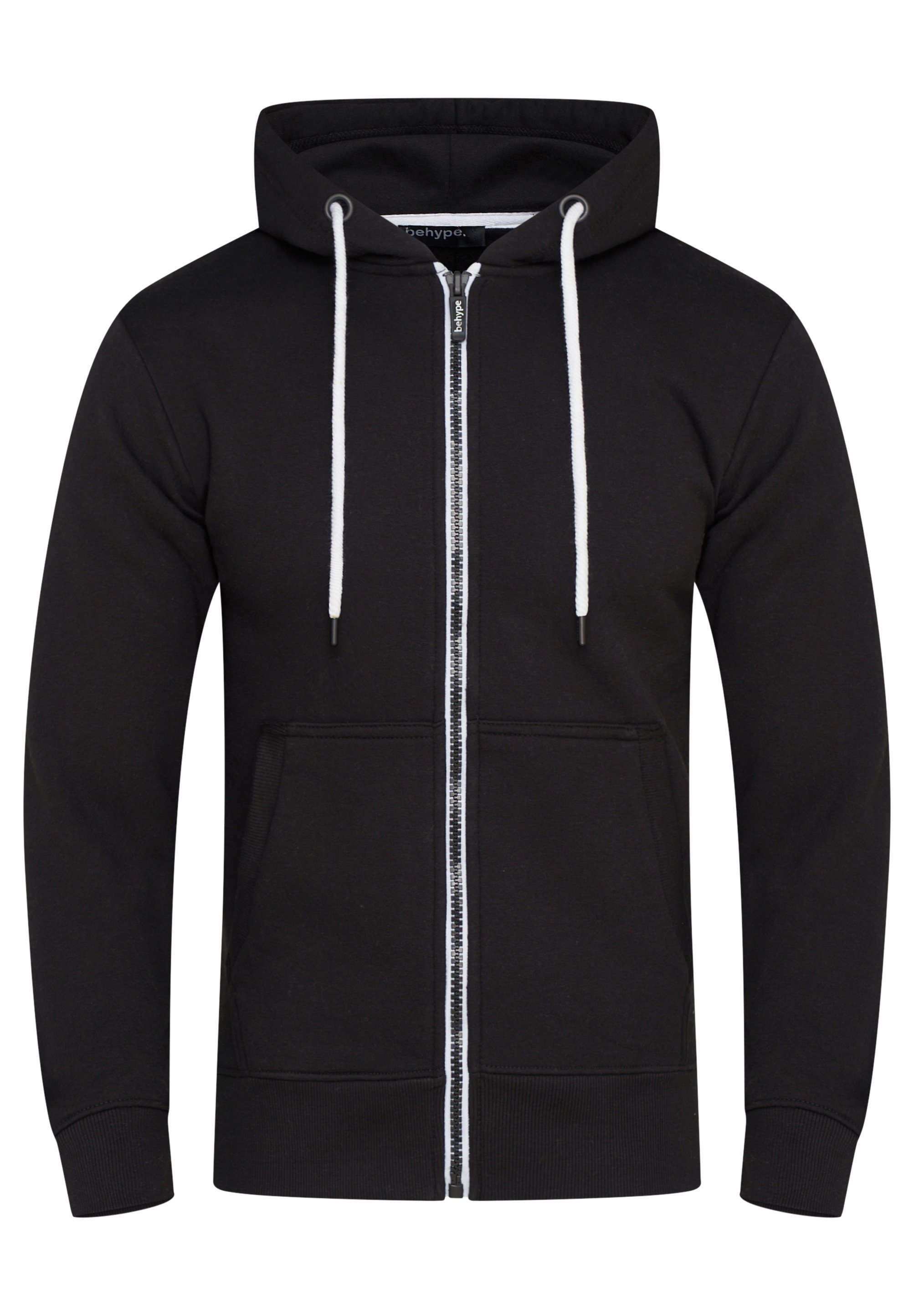 behype Kapuzensweatjacke BHSADAO Basic Kapuzenpullover Hoodie günstig online kaufen