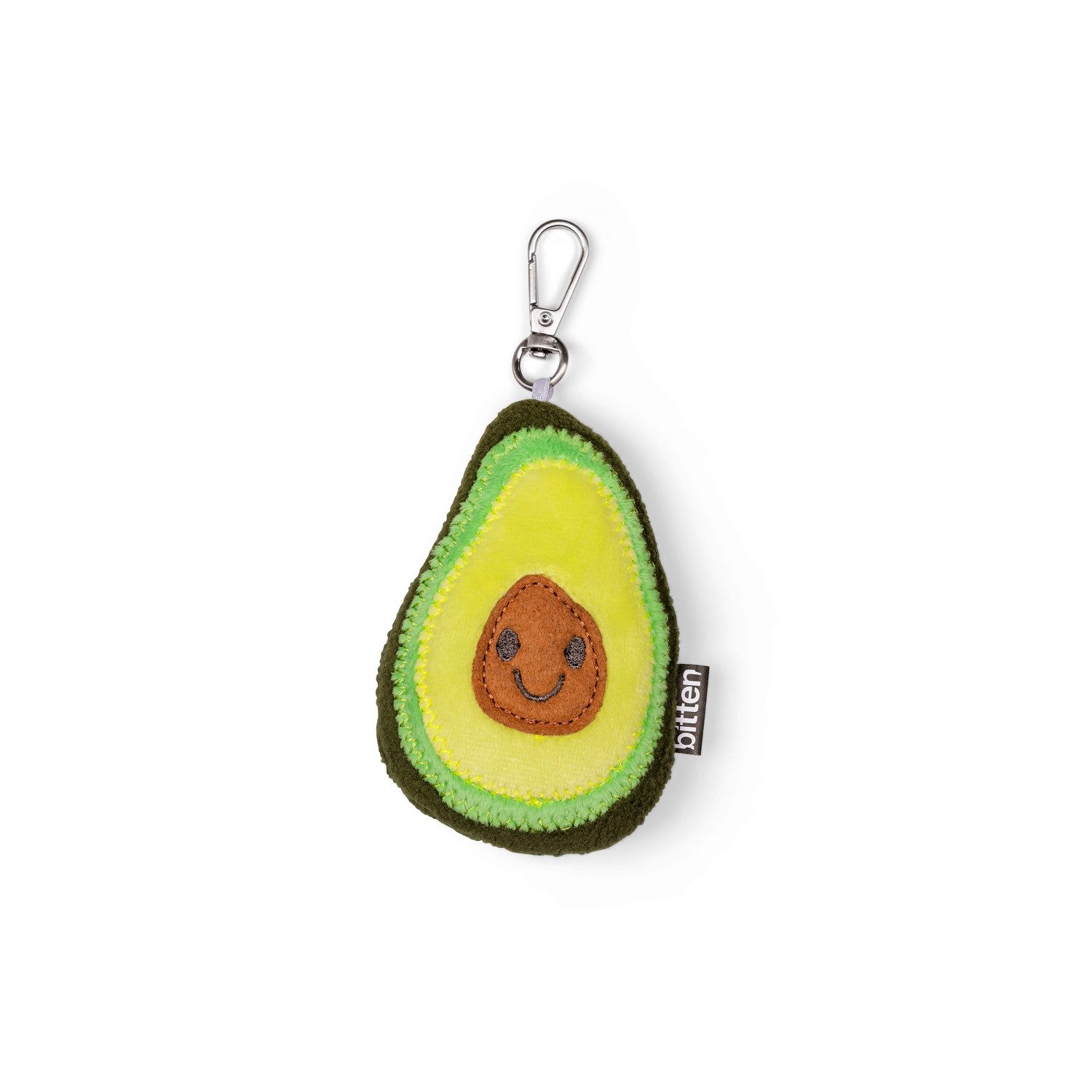 bitten Schlüsselanhänger Avocado Schlüsselanhänger zum Kuscheln mit Karabinerhaken