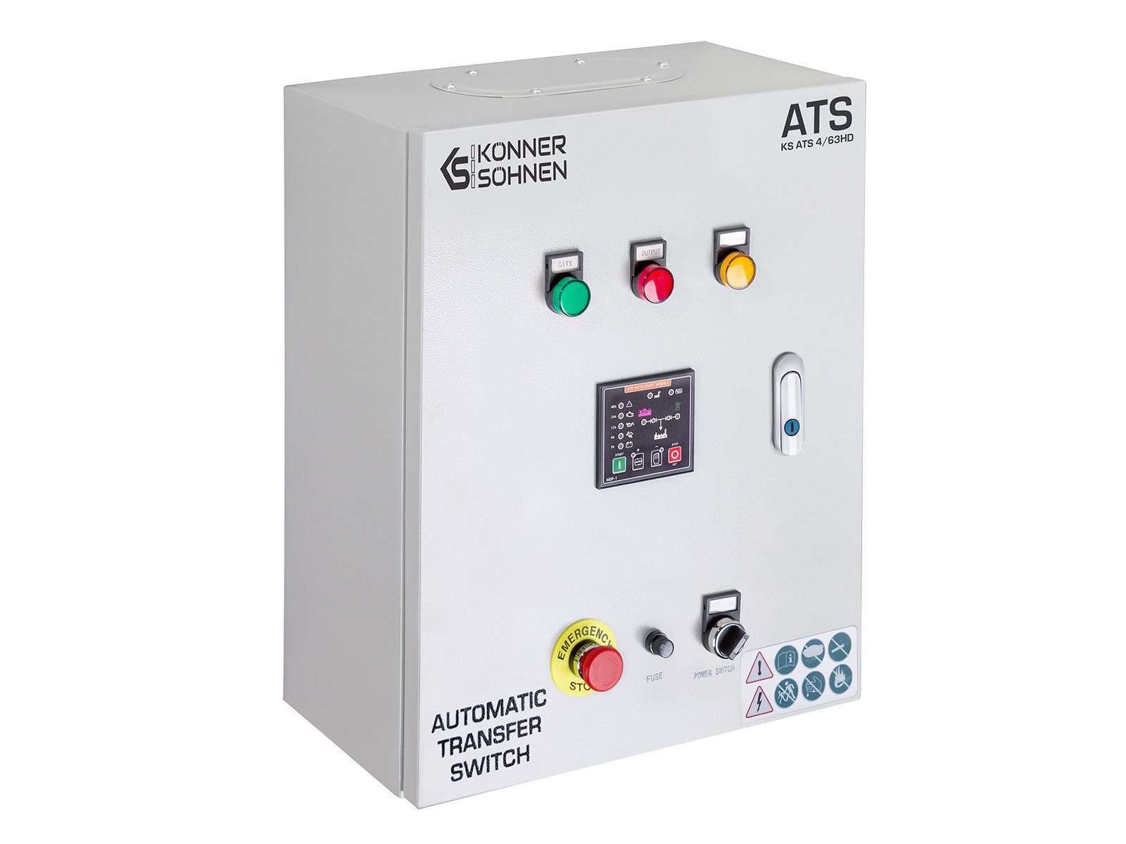 Könner & Diesel-Generatoren, Stromerzeuger mit „Könner des automatisches und für & (für 4/63HD, und für KS Stoppen Starten 230V- 3-Phasen), Generators 1-Phasen 1-tlg., Söhnen“ ATS Söhnen ATS-Anschluss