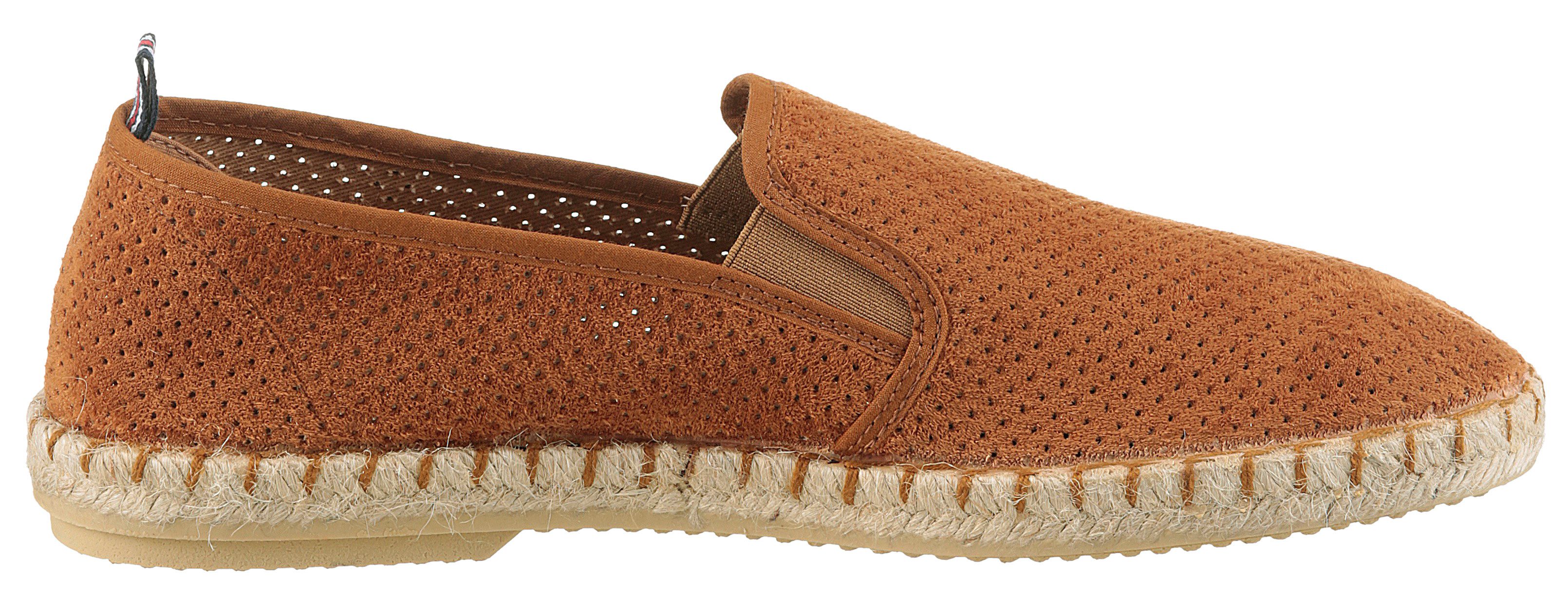 VERBENAS Tom Pacific Espadrille Loafer, Slipper, Sommerschuh, Strandschuh mit Stretcheinsätze