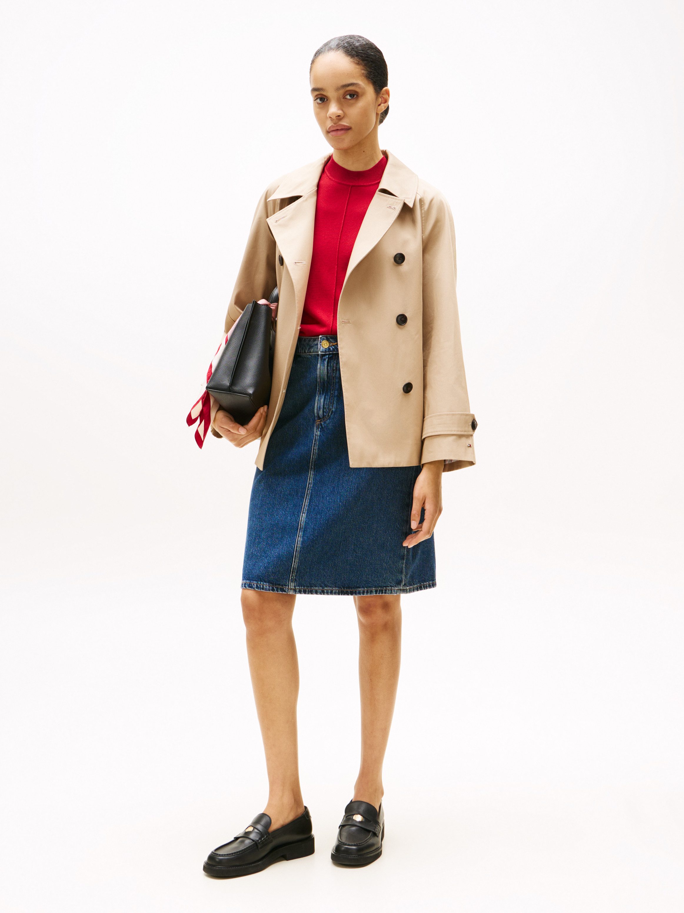 Tommy Hilfiger Jeansrock DNM DEE STRAIGHT KNEE RW SKIRT