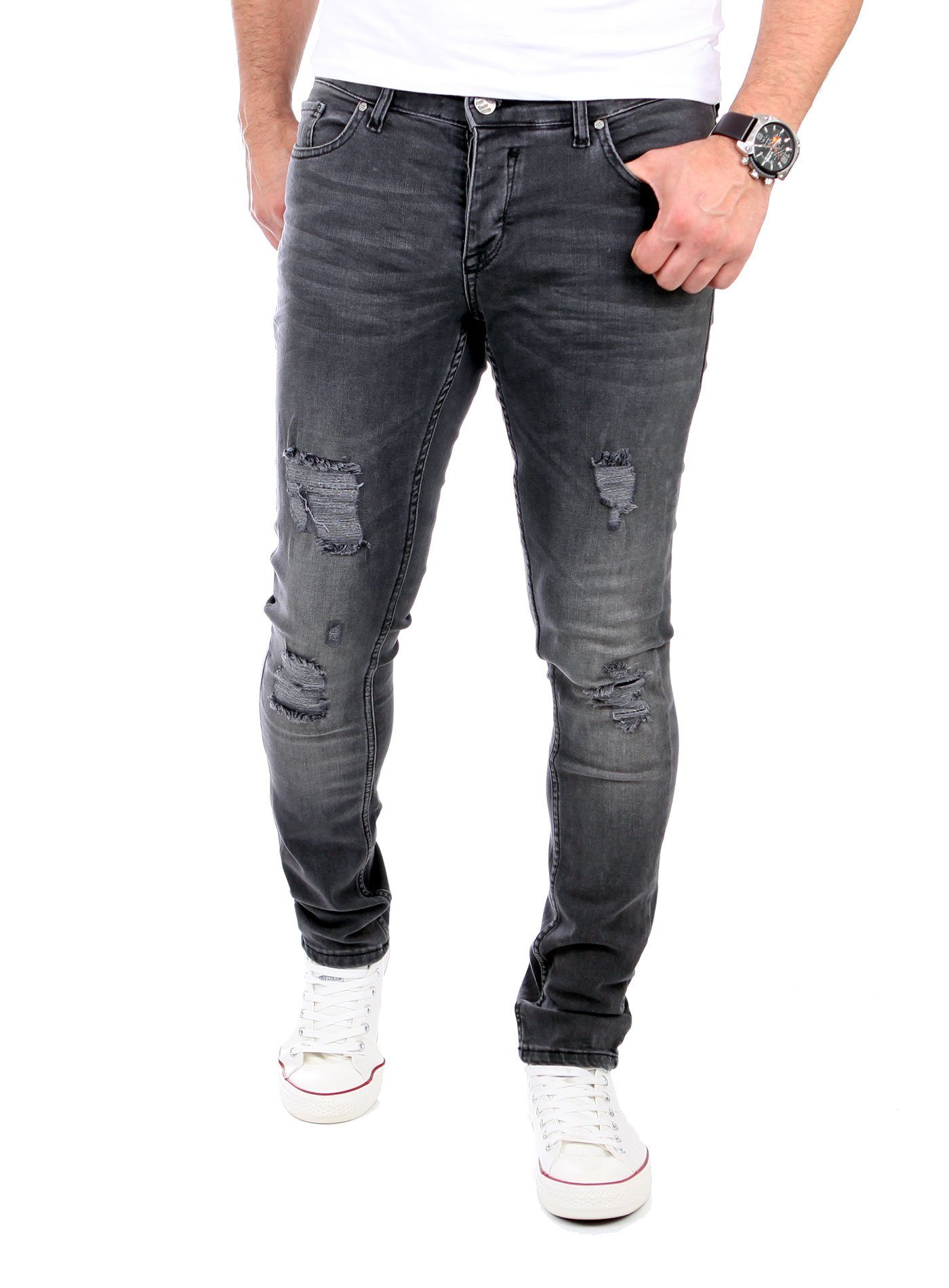 Reslad Destroyed-Jeans Reslad Jeans Herren Destroyed günstig online kaufen
