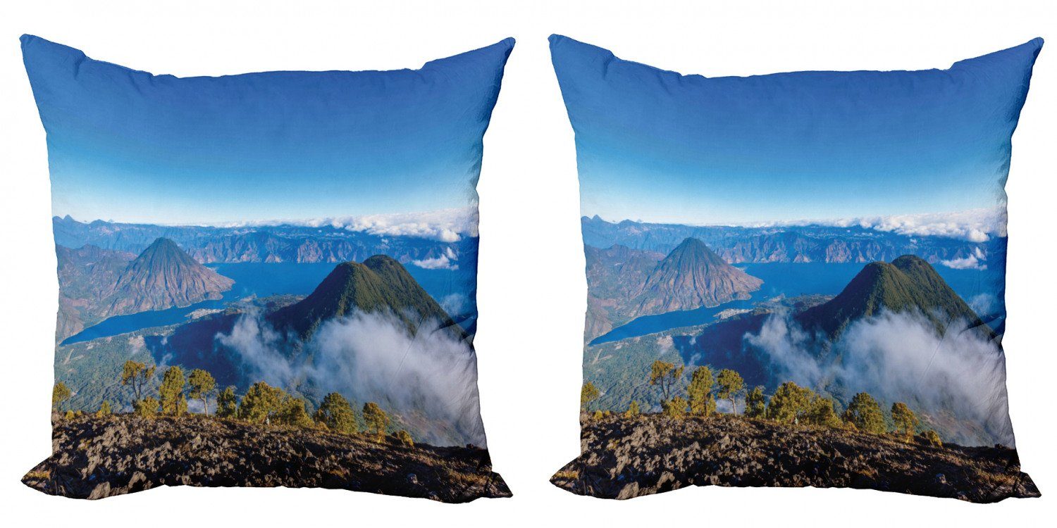Kissenbezüge Modern Accent Doppelseitiger Digitaldruck, Abakuhaus (2 Stück), Zentralamerika Lake Atitlan anzeigen