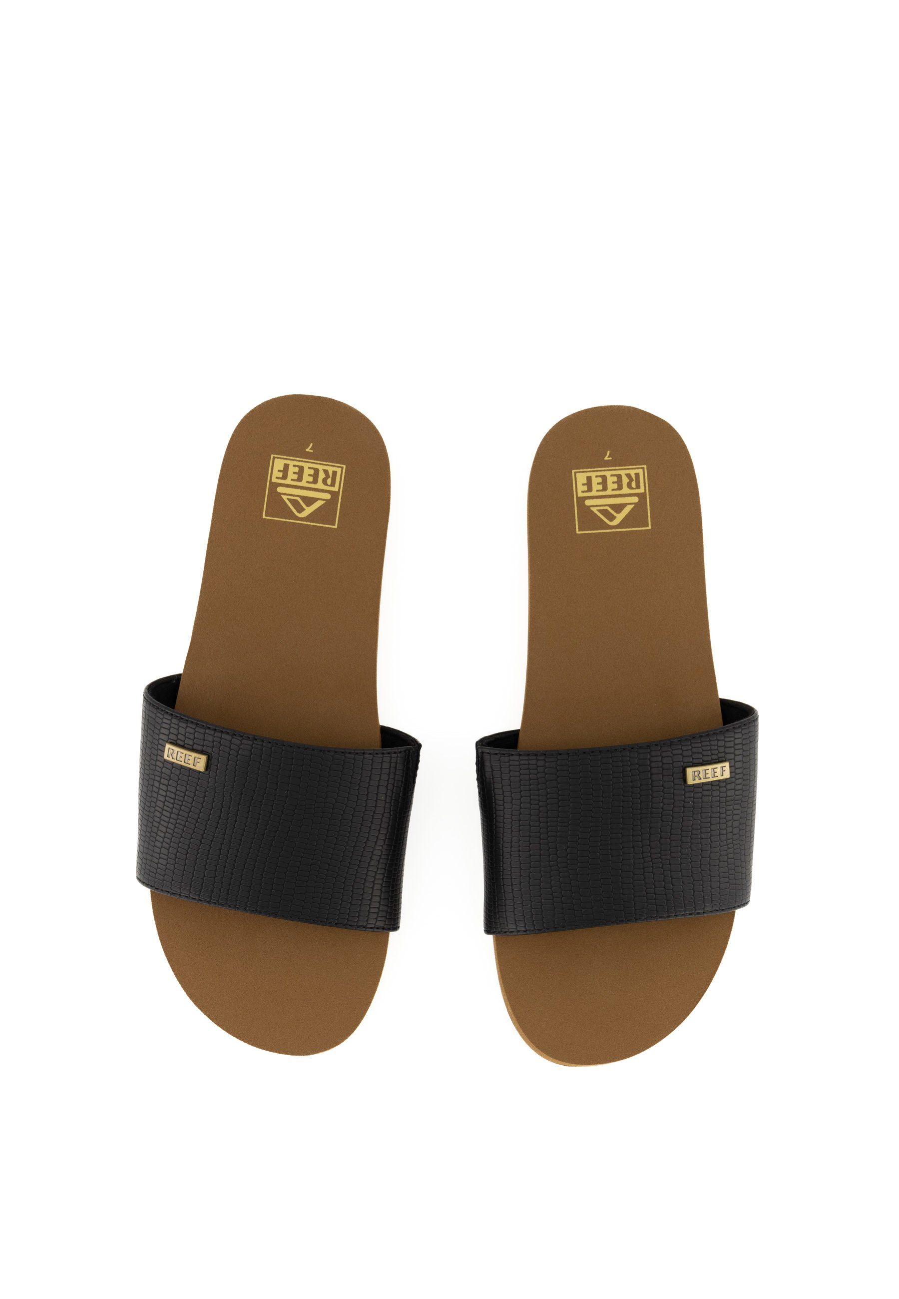 Reef Slipper Bliss Nights Sandale Black/Tan Slide EVA-Mittelsohle (1-tlg)