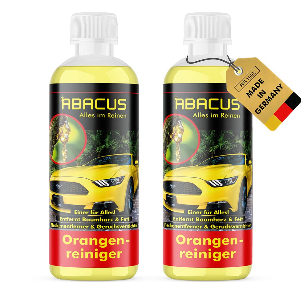 ABACUS Orangenreiniger Orange Reiniger Fleckenentferner Fettlöser Allzweckreiniger (Super Fettlöser, [- Geruchsvernichter Extrem Kraftvoll)