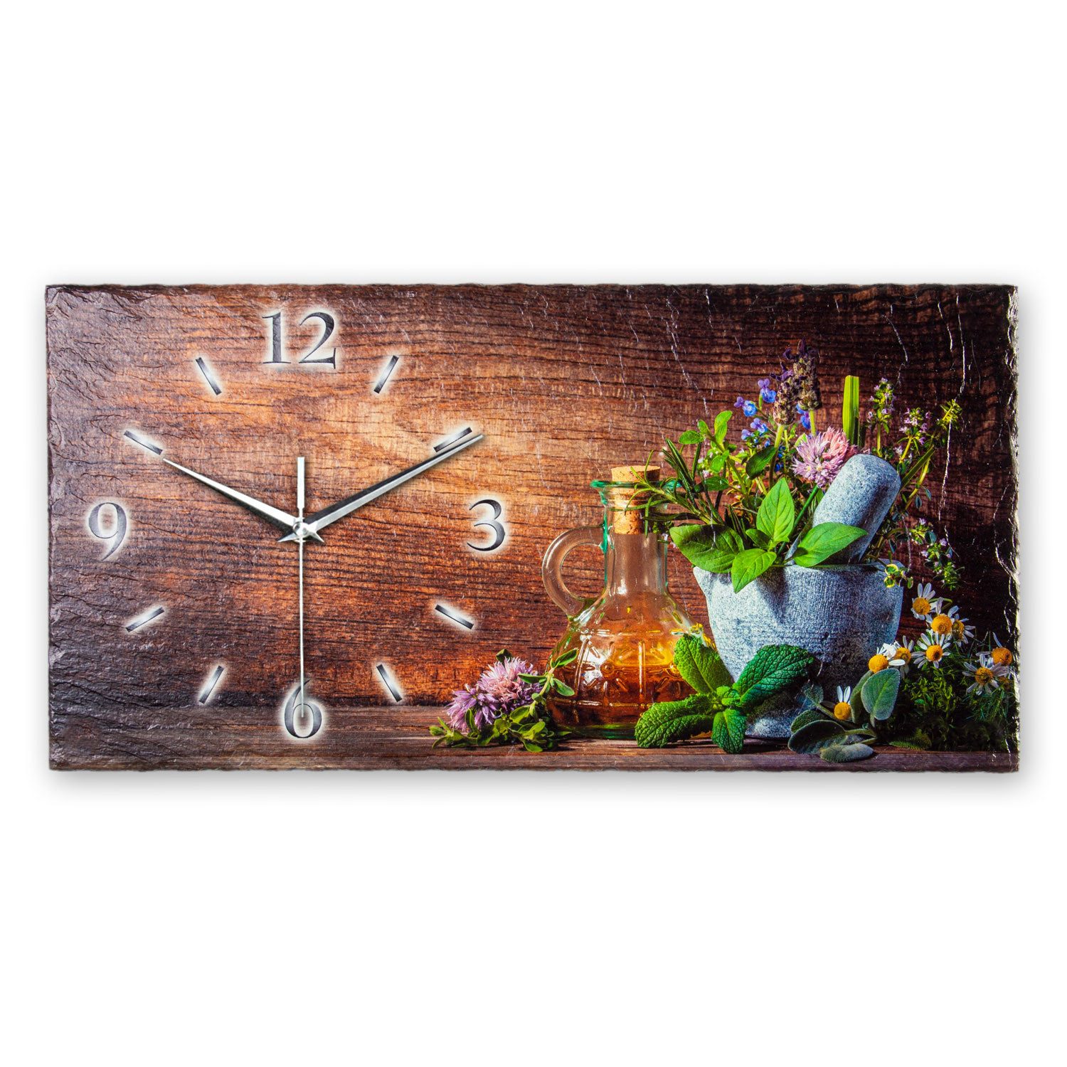 Kreative Feder Wanduhr Designer-Wanduhr aus Stein günstig online kaufen
