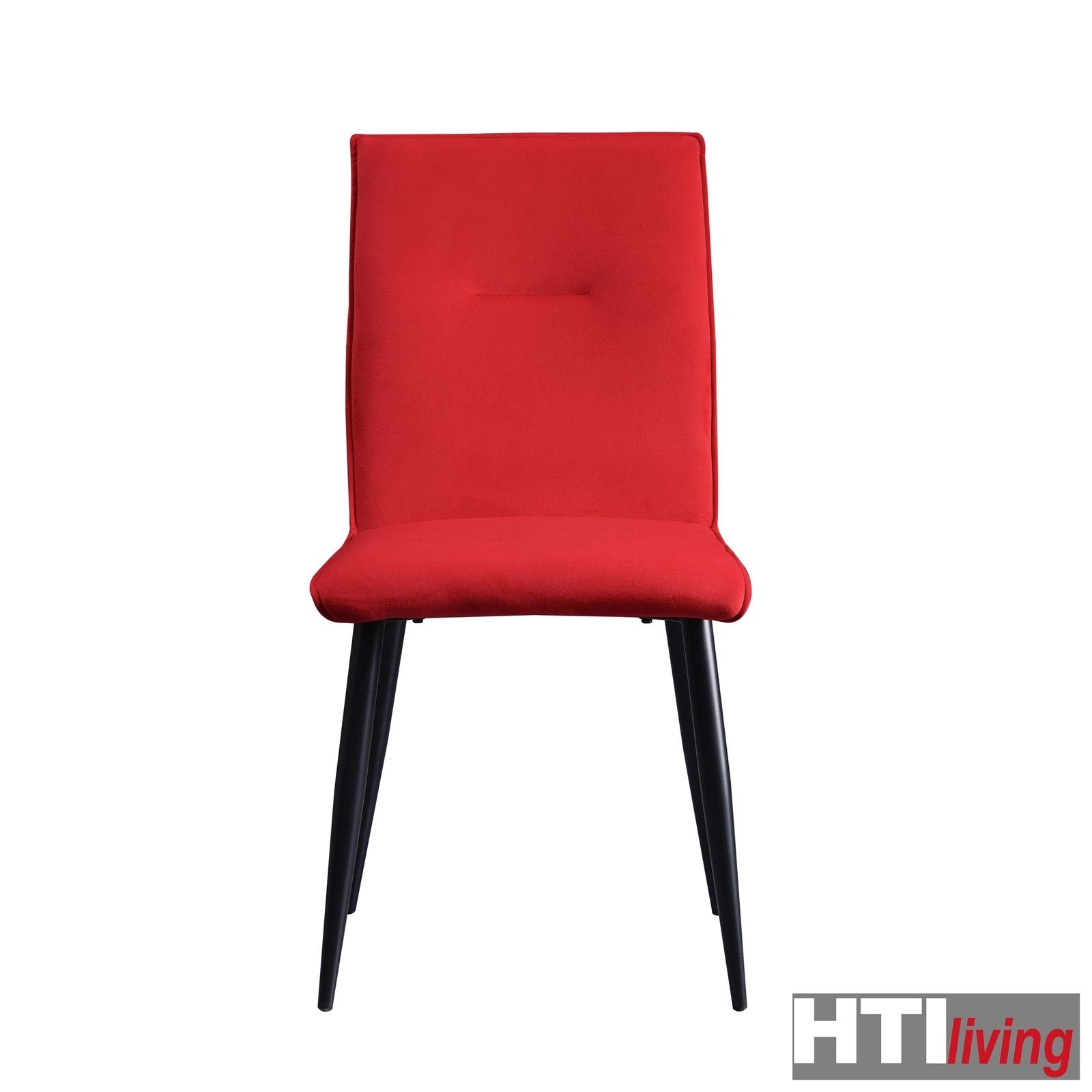 HTI-Living Esszimmerstuhl Stuhl (Einzelstuhl, Salinas Samt Velvet Rot St), 1 Esszimmerstuhl
