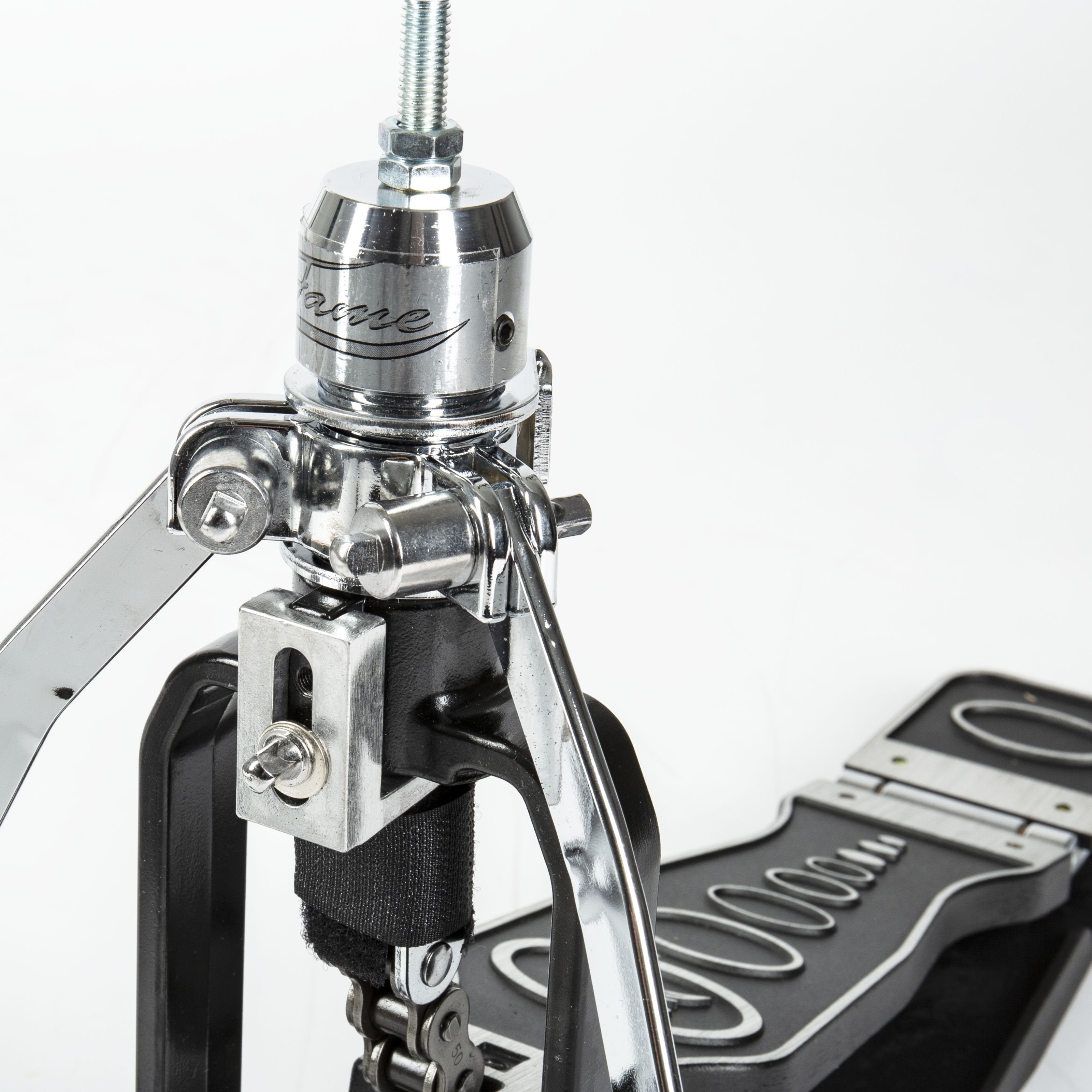 FAME Musikinstrumentenständer, (HH9007 Remote Cable HiHat Ständer Professionelle Einzelkette Einstrebig Verchromt Drehbare Beine Spikes Ergonomisches Pedal Stabiles Kabel Multiklammer Drop Clutch, Hardware, HiHatständer), HH9007 Remote Cable HiHat Ständer, Einzelkette, Drehbare Beine