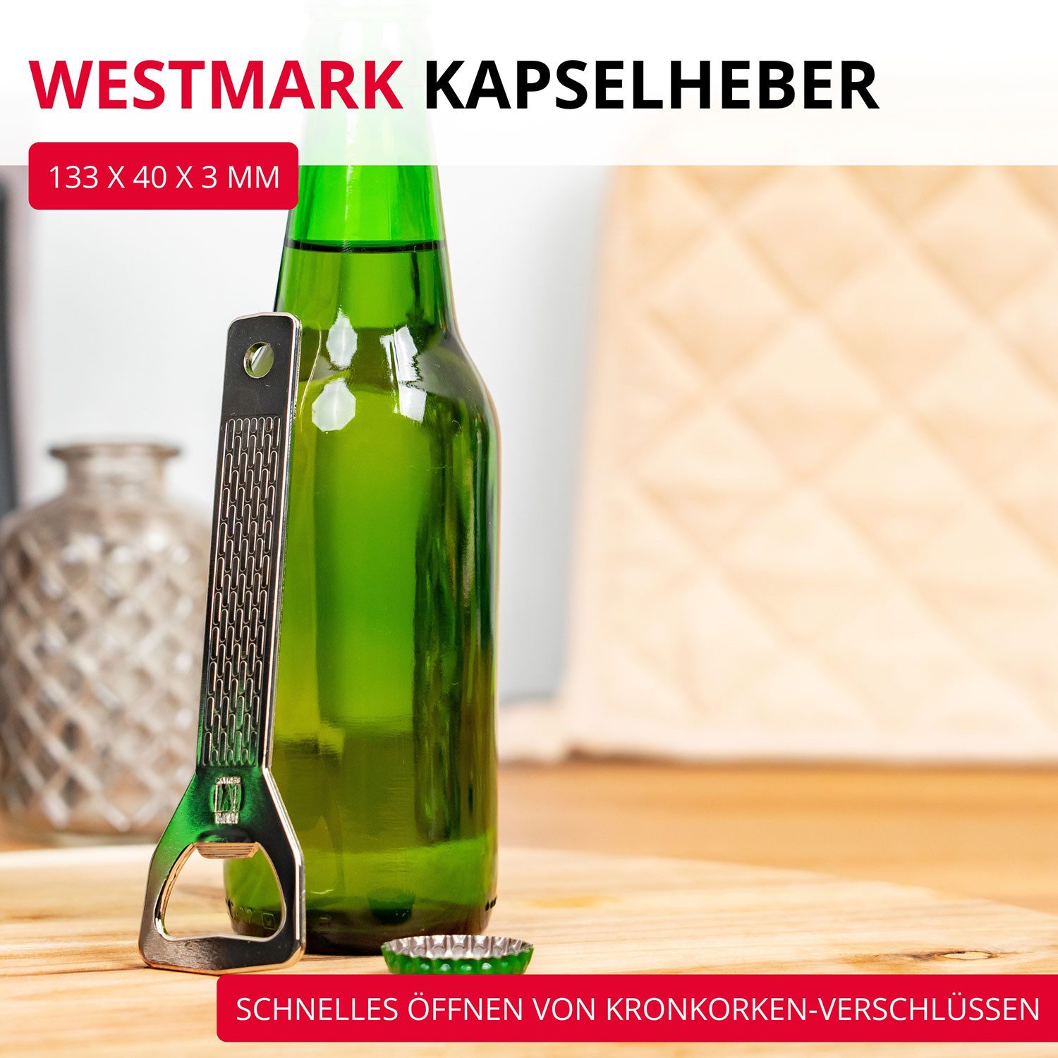 WESTMARK Flaschenöffner Kapselheber, Länge: 13,3 cm