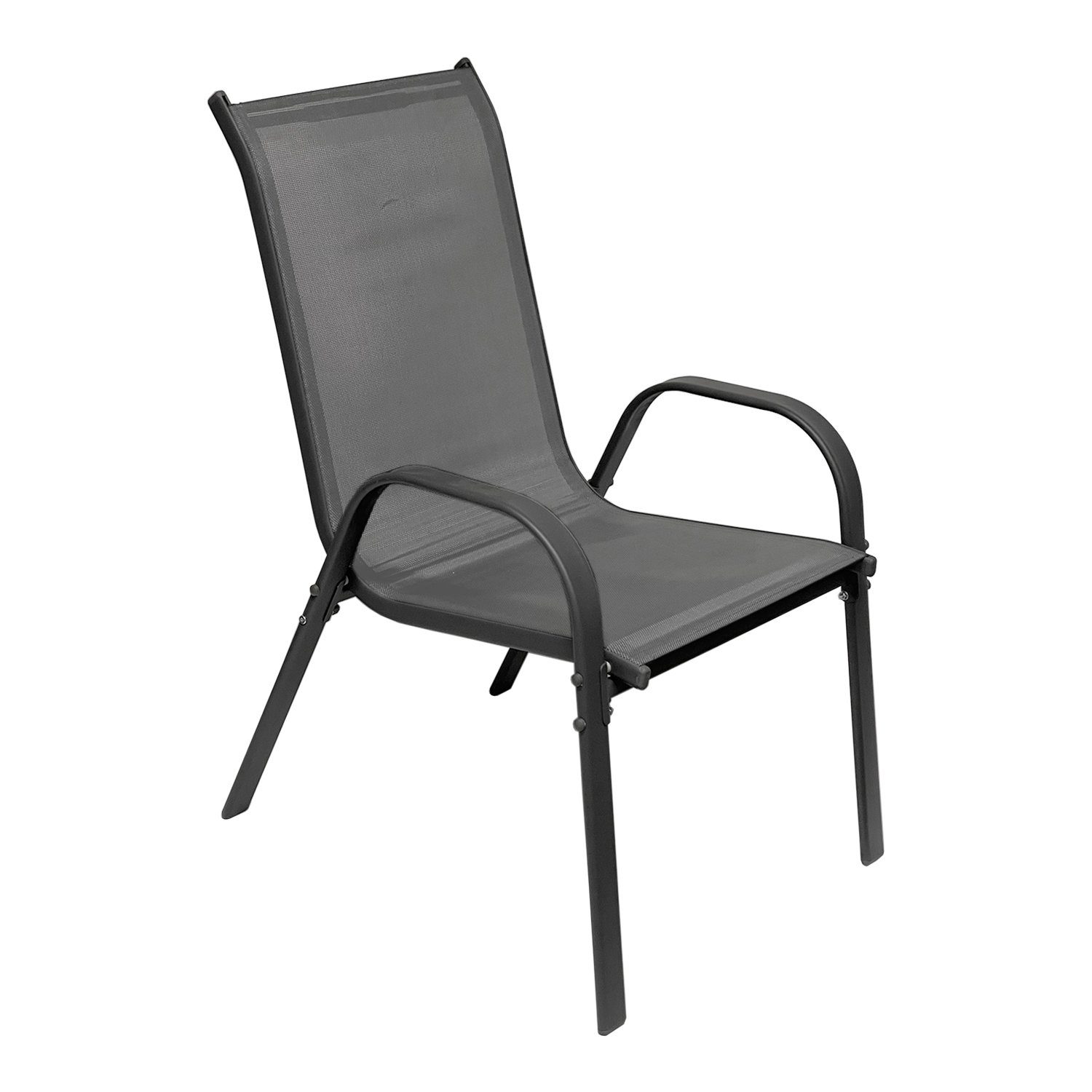 Mojawo Armlehnstuhl 2er Outdoorstuhl Gartenstuhl Stapelstuhl günstig online kaufen